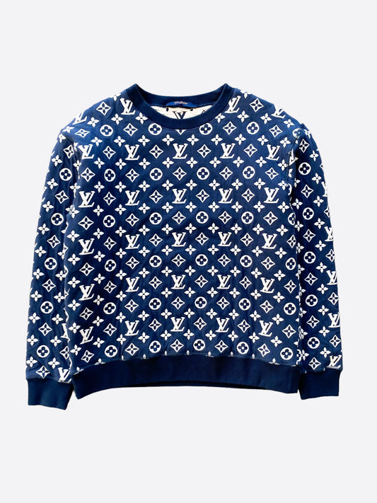 Louis Vuitton Navy Monogram Sweater