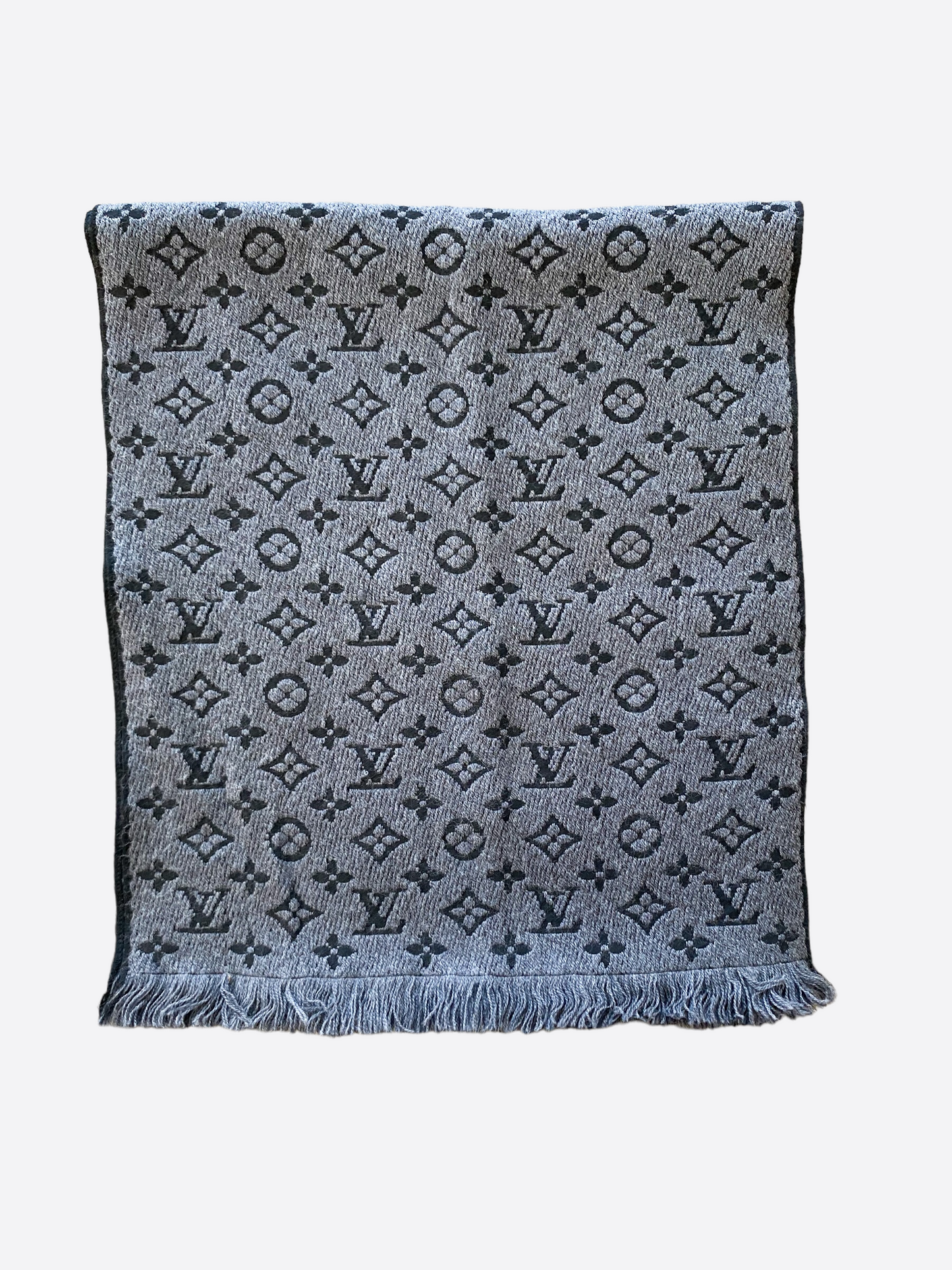 Louis Vuitton Monogram Monogram Classic Scarf, Grey