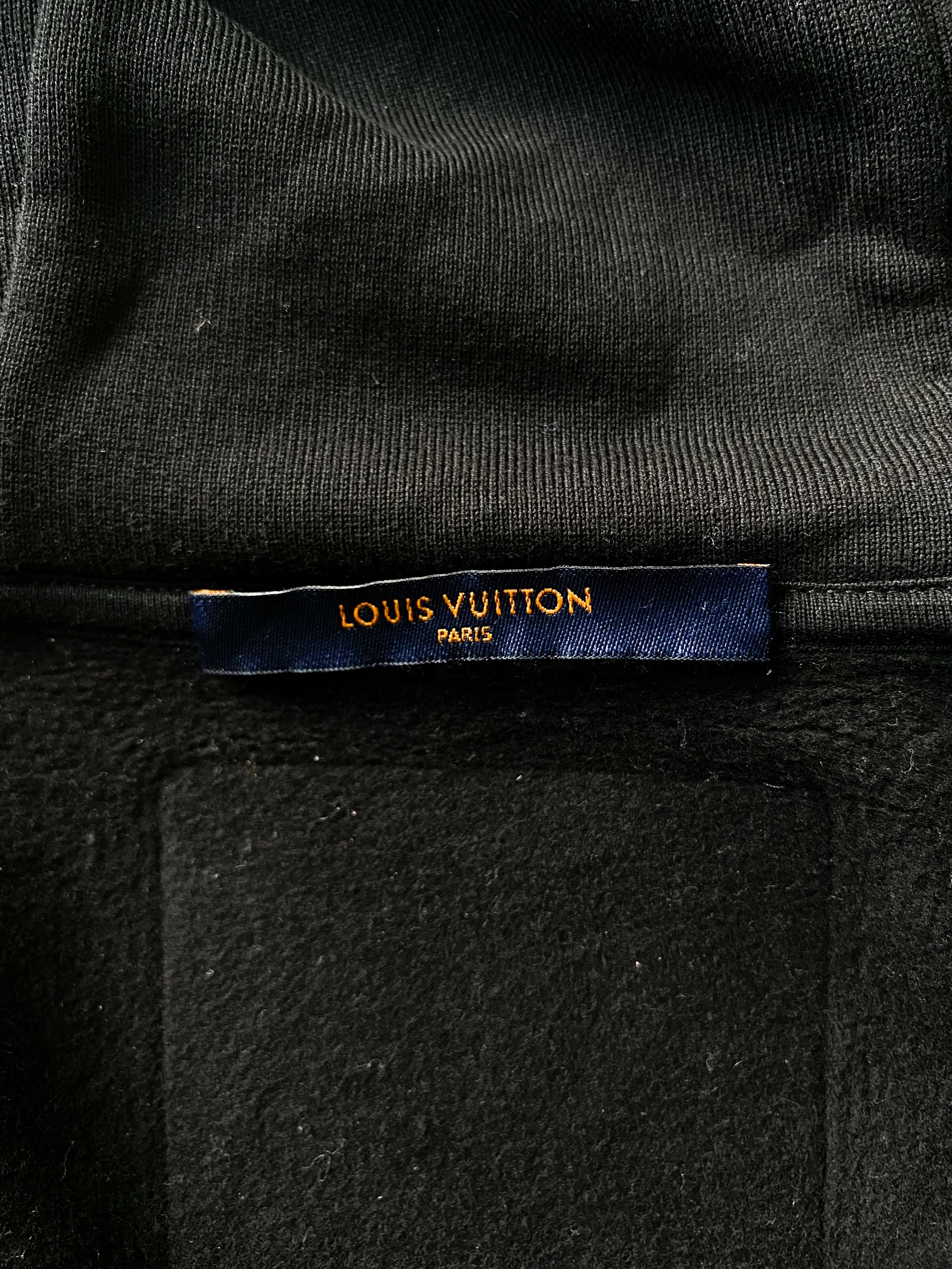 Louis Vuitton LV Planes Printed Black Hoodie