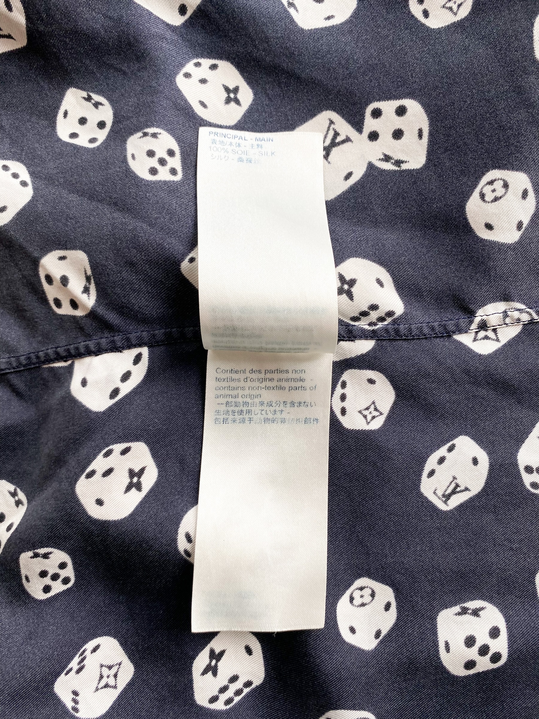 Louis Vuitton Monogram Flower Silk Blend Button Up Shirt
