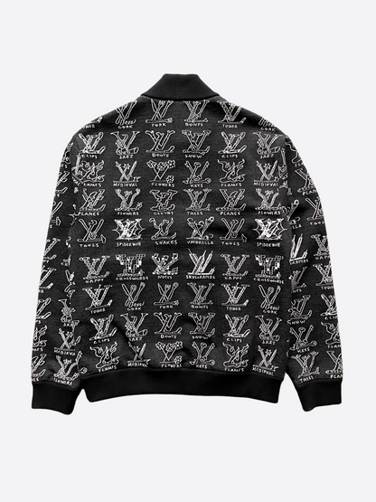 Louis Vuitton Black Cartoons Bomber Jacket