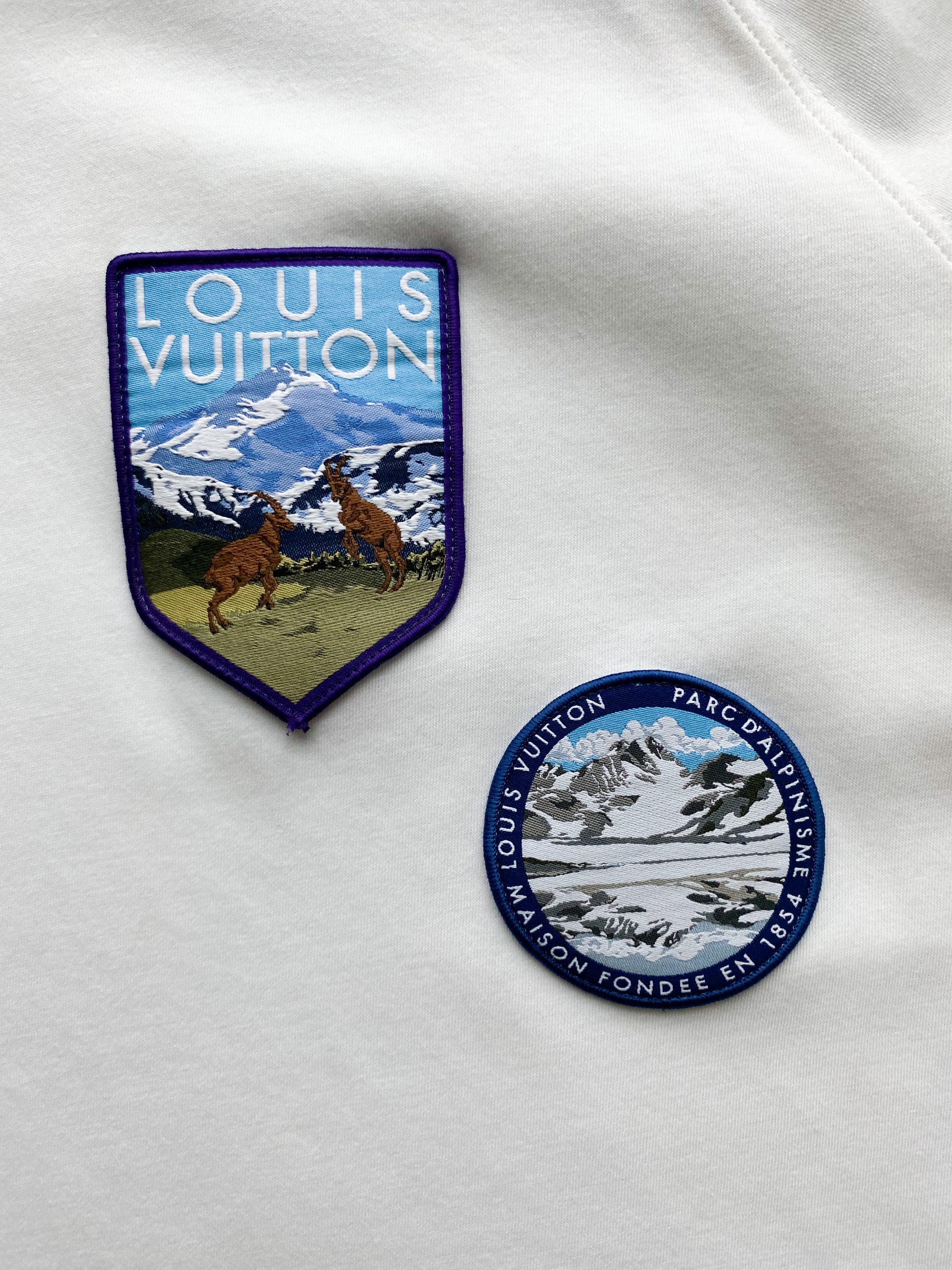 Louis Vuitton White National Parks Patches Tee – Savonches