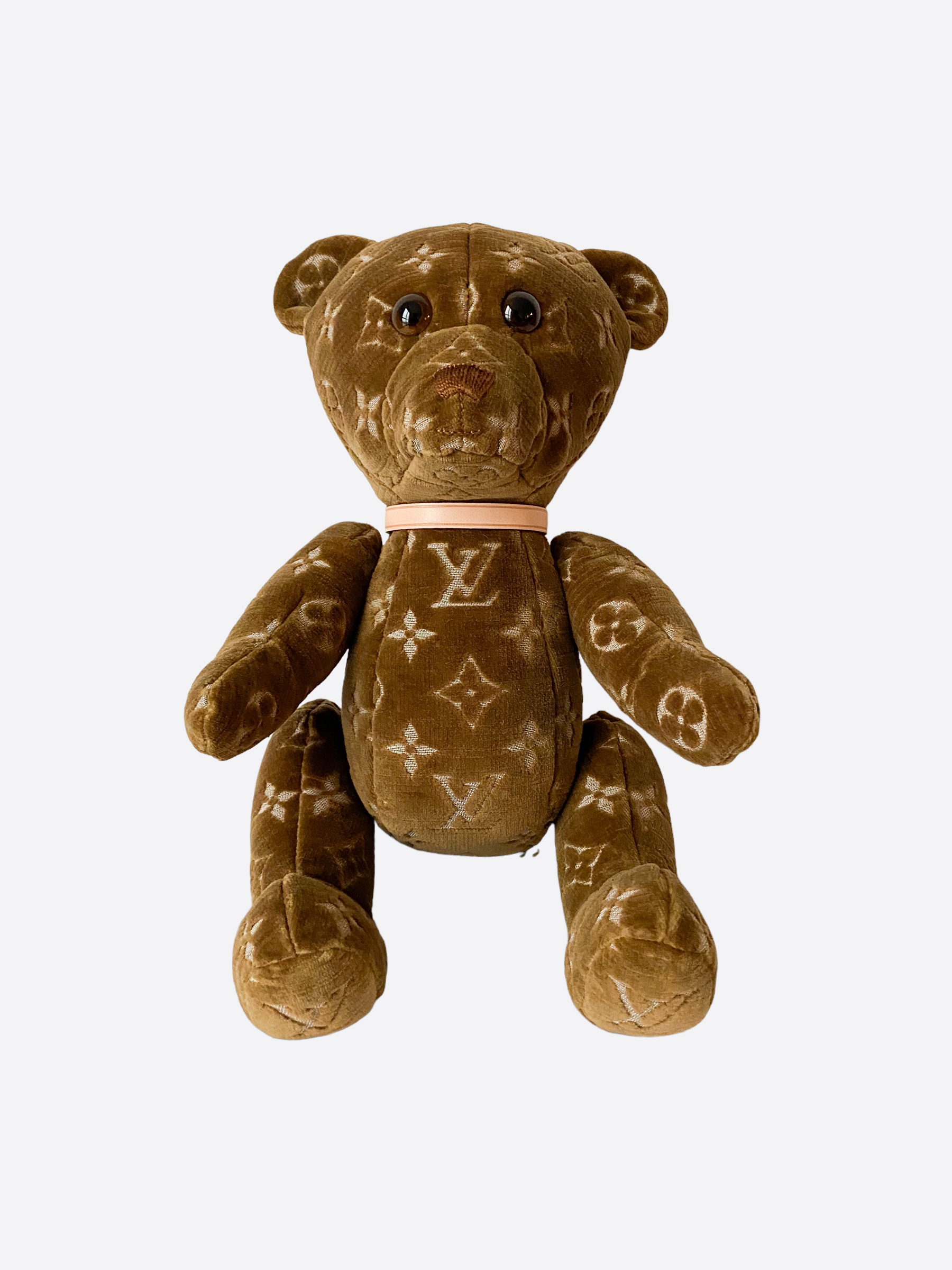 Denim Jacket Monogram Teddy Bear