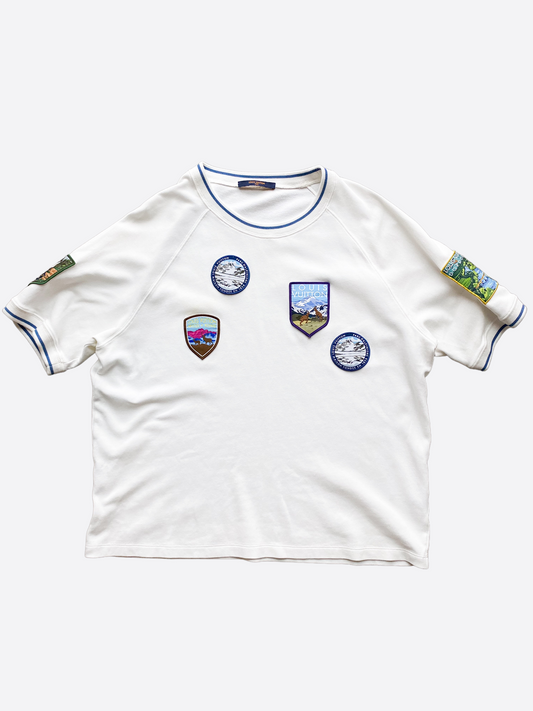 Louis Vuitton White National Parks Patches Tee