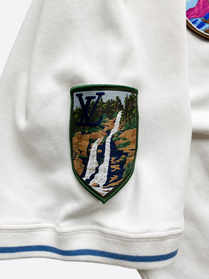 Louis Vuitton White National Parks Patches Tee