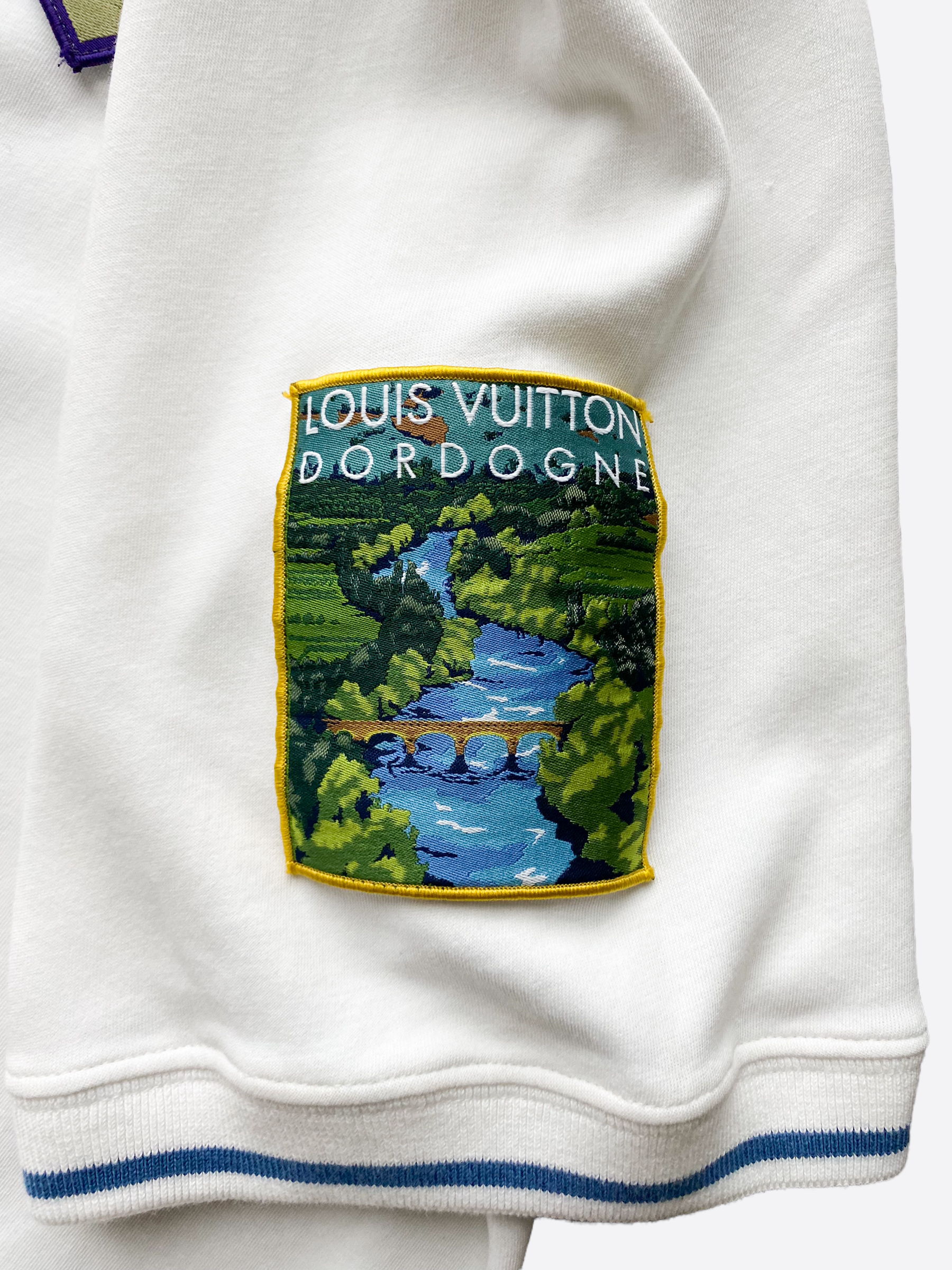 Louis Vuitton White Cotton National Parks Patch Applique T-Shirt XL