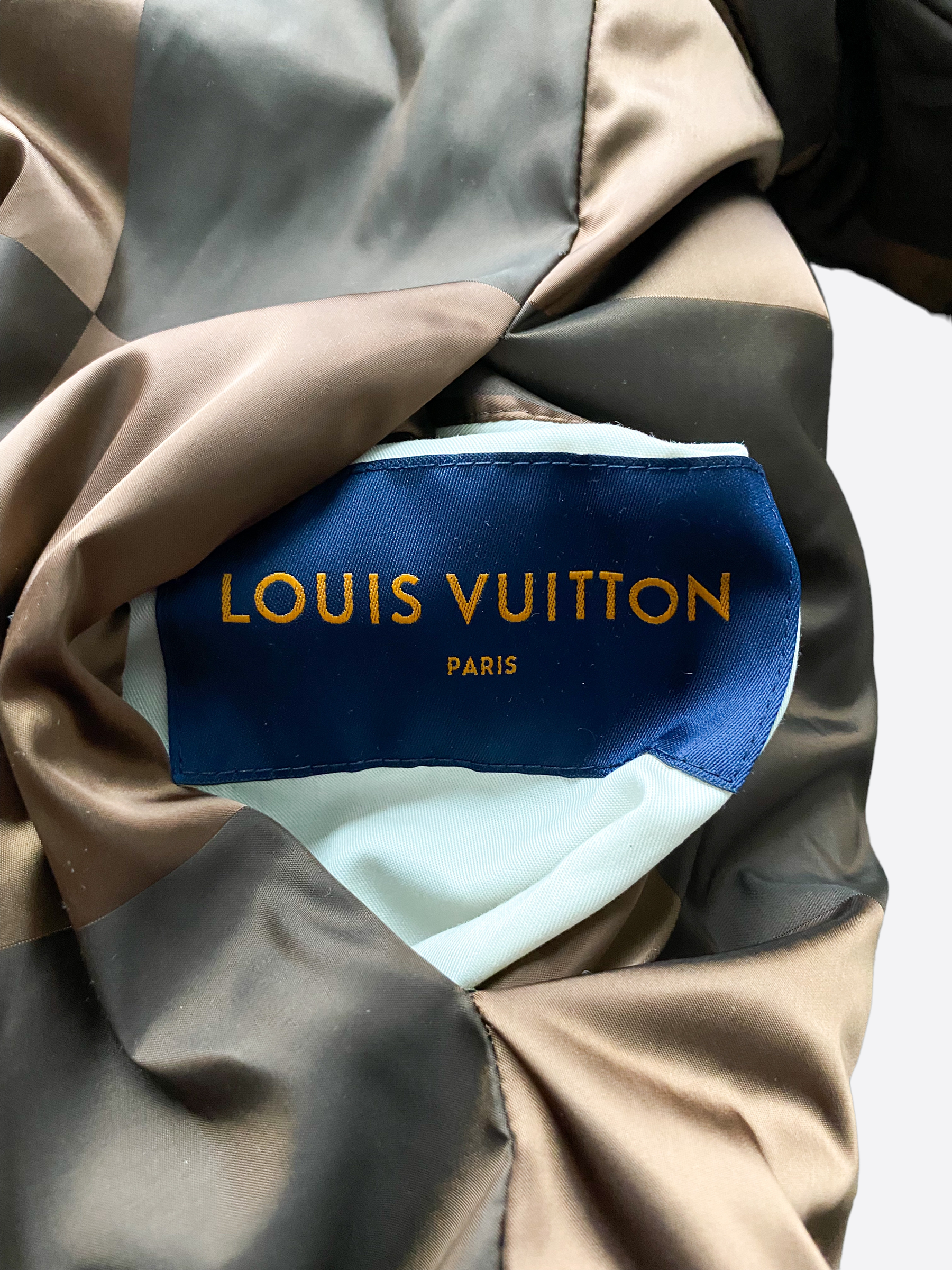 Louis Vuitton Reversible Damier Print Bomber Jacket