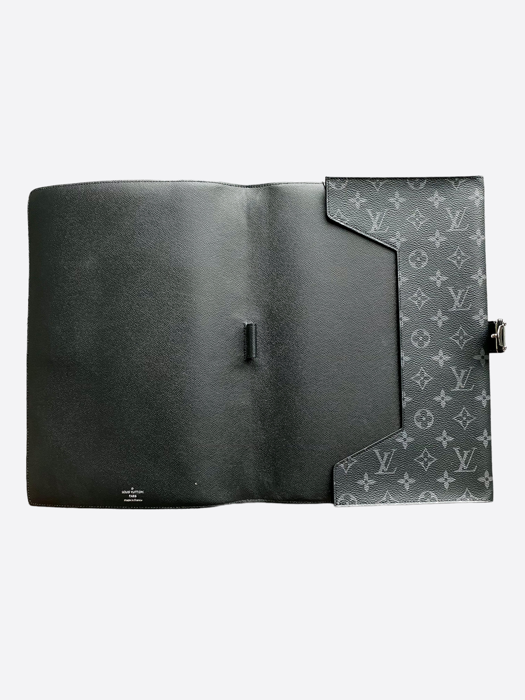 Louis Vuitton Monogram Eclipse Franck Folder - Black Portfolios