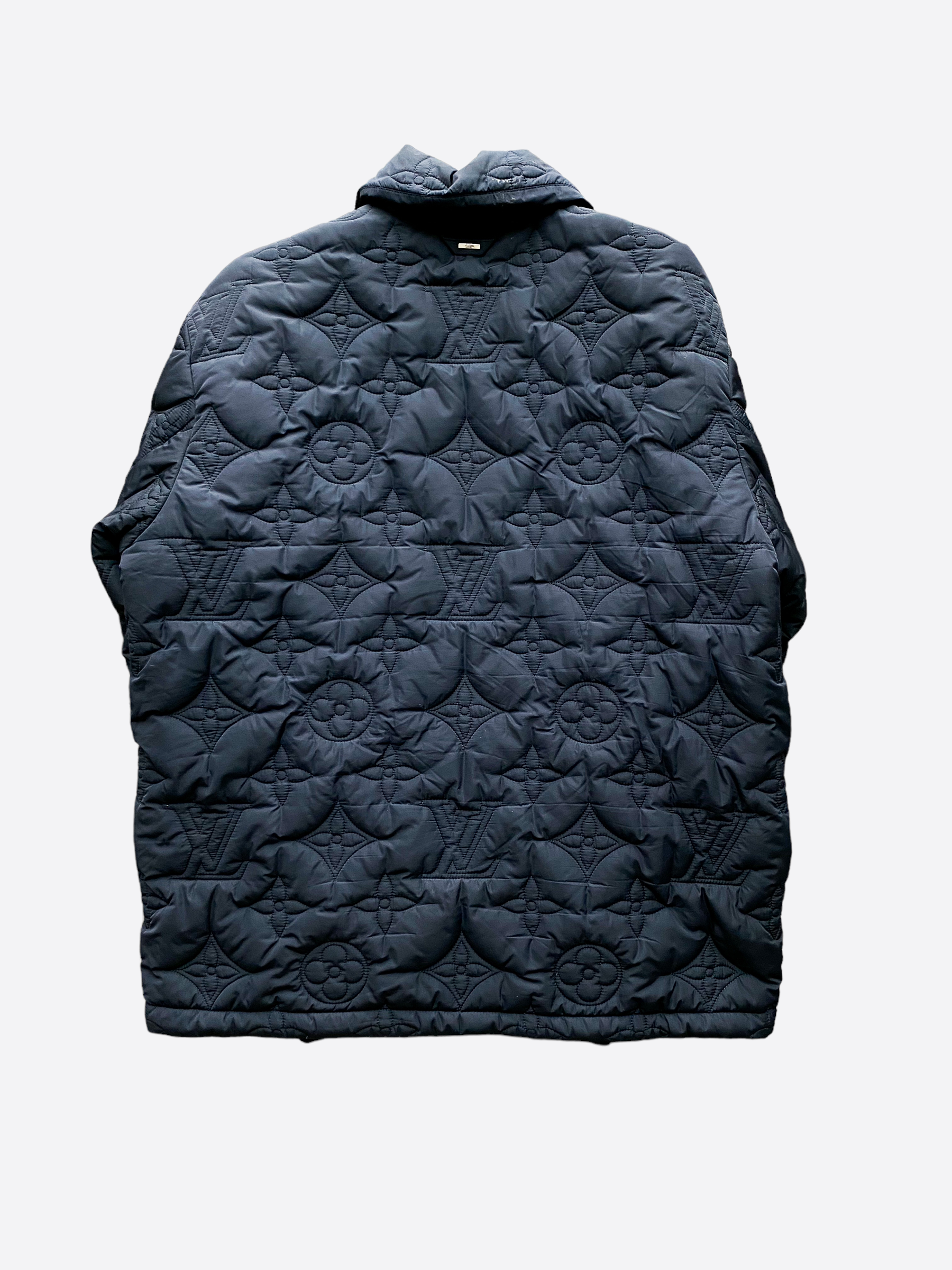 Louis Vuitton Black/Blue Mahina Monogram Synthetic Parka Jacket S Louis  Vuitton