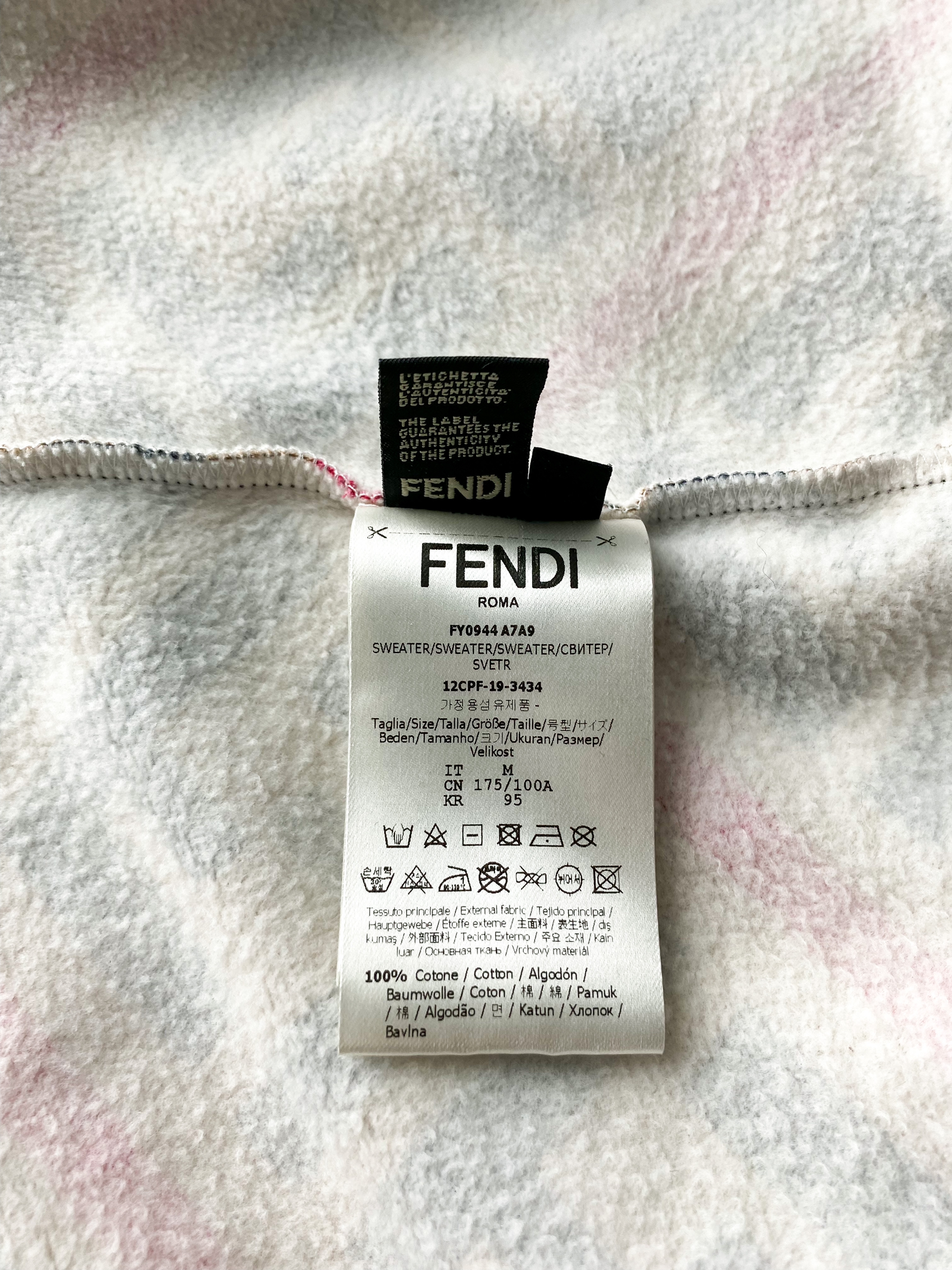 Fendi FF Logo Diagonal Stripe Monogram Sweater – Savonches
