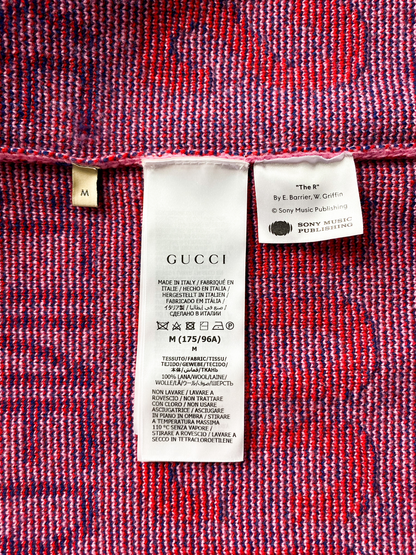 Gucci 100 Pink Gucci Seats Jacquard Wool Sweater