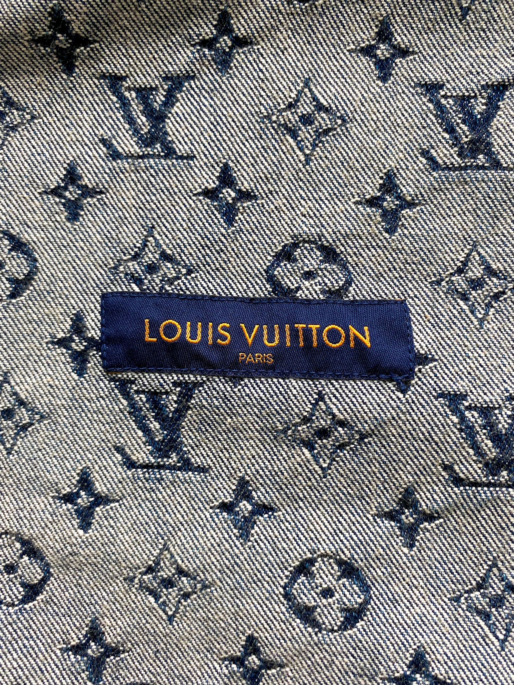Louis Vuitton x Nigo Denim Jacket Blue (50), Men's Fashion, Coats, Jackets  and Outerwear on Carousell