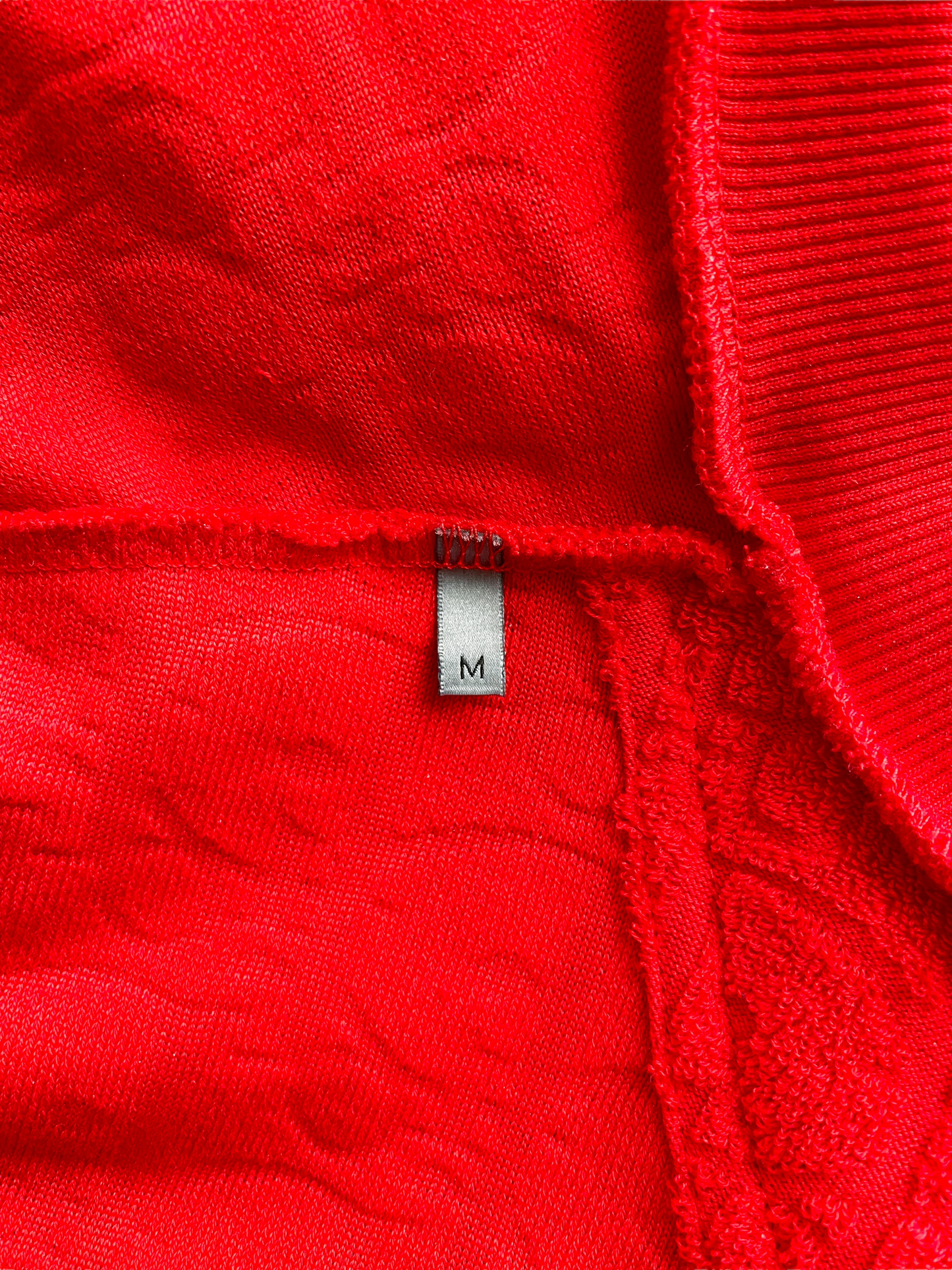 Dior Oblique Red Jacquard Towel Tee