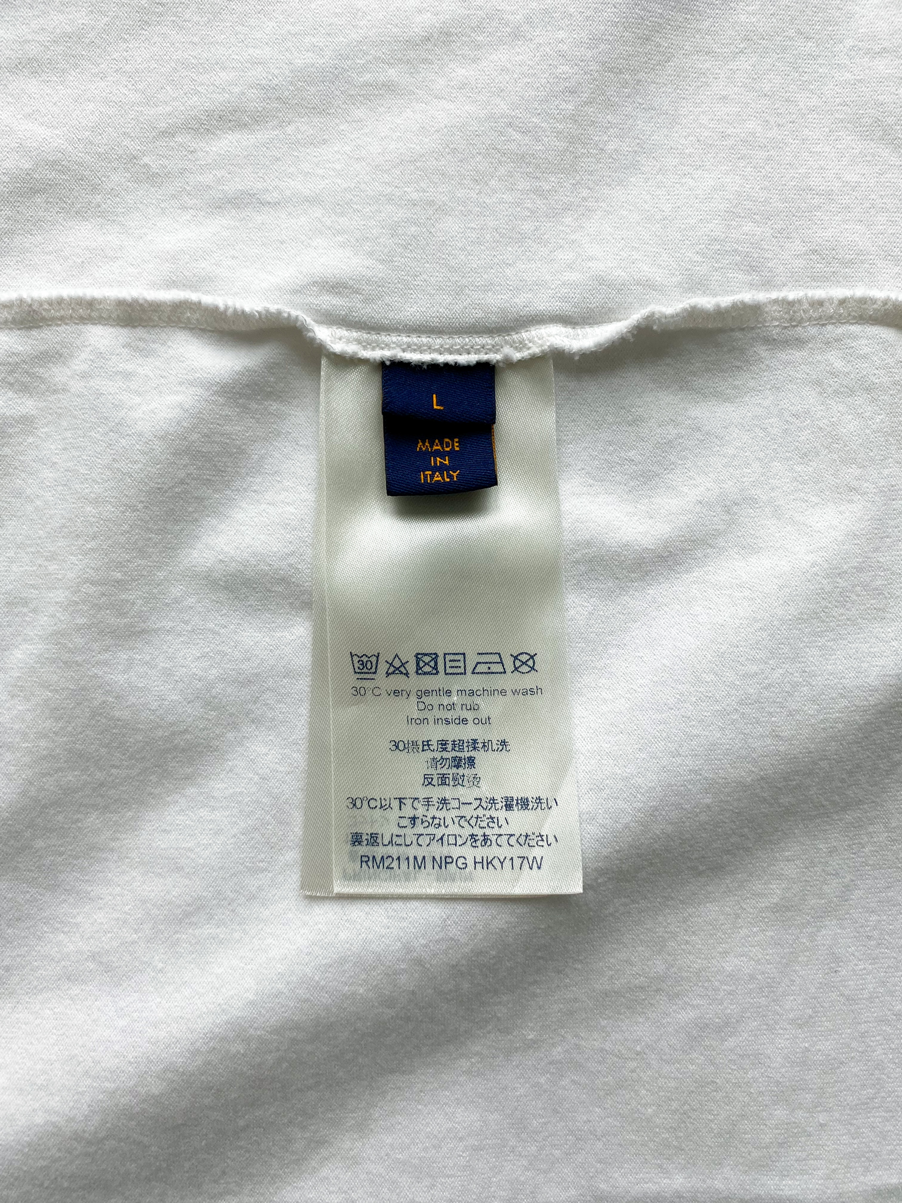 Louis Vuitton Logo Monogram White Polo Shirt - Tagotee