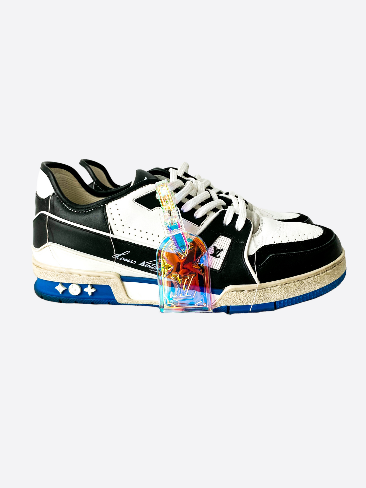 Louis Vuitton Black White Shoes Sneakers – Pixeltee
