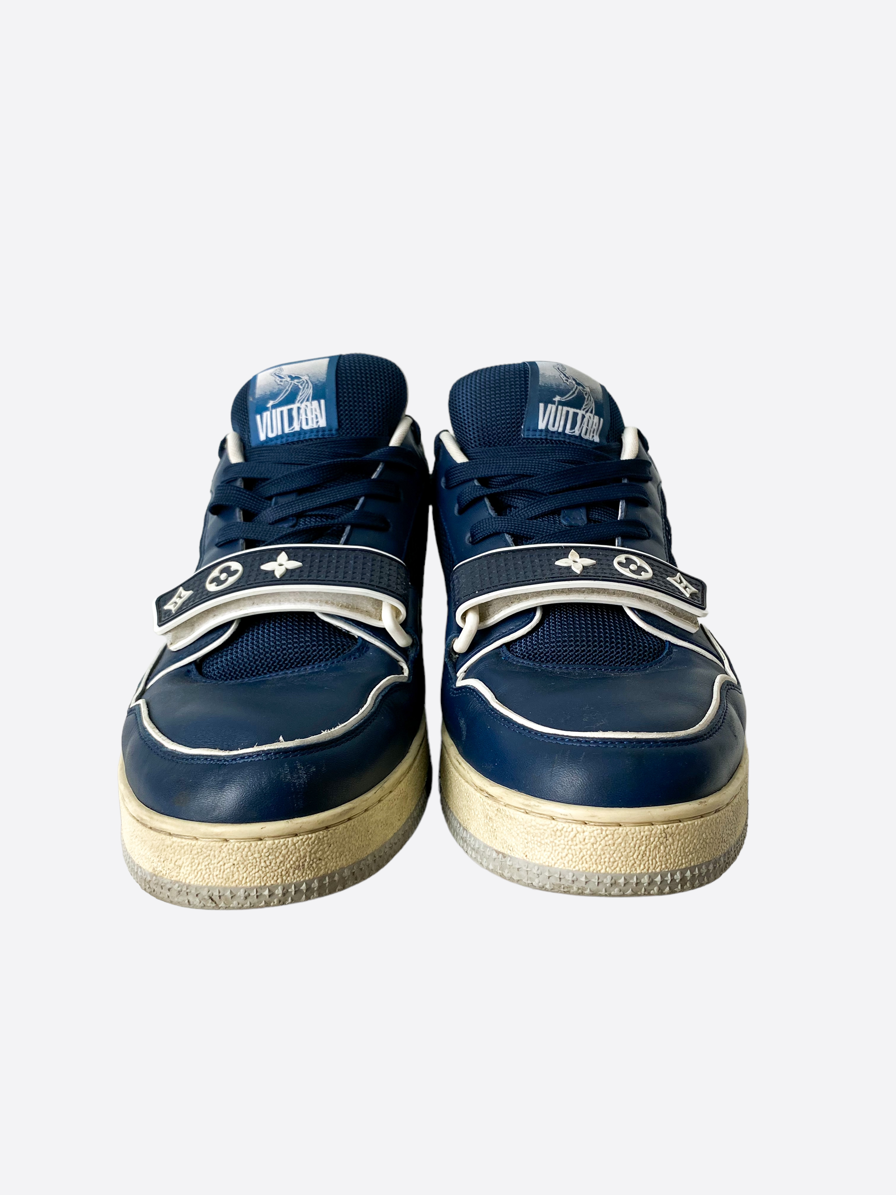Louis Vuitton New York City Exclusive Navy Mesh Trainers – Savonches