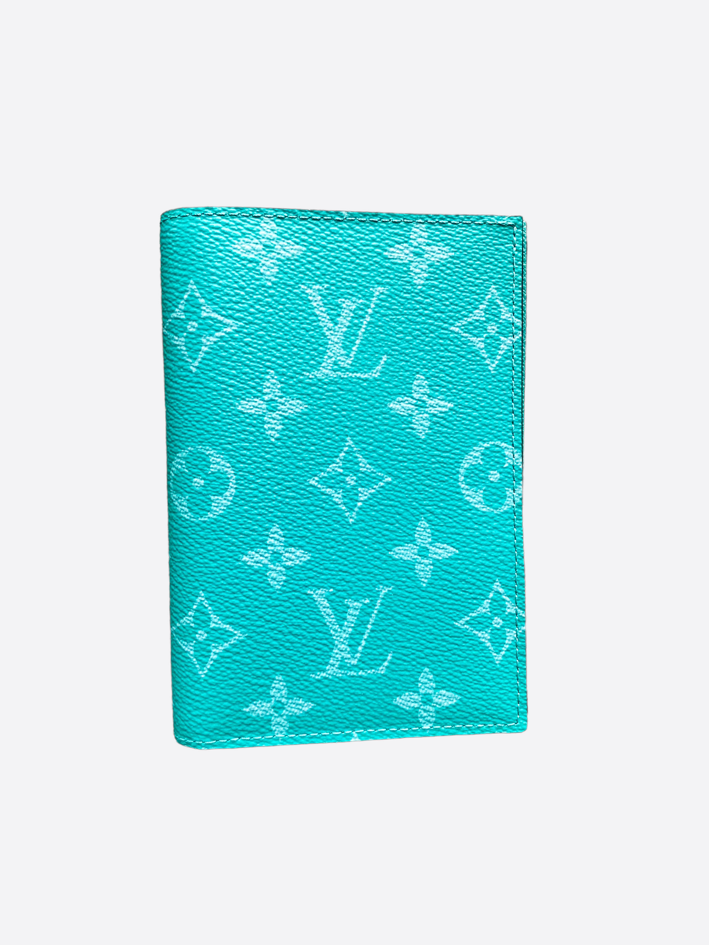 Louis Vuitton Turquoise Monogram Passport Cover – Savonches