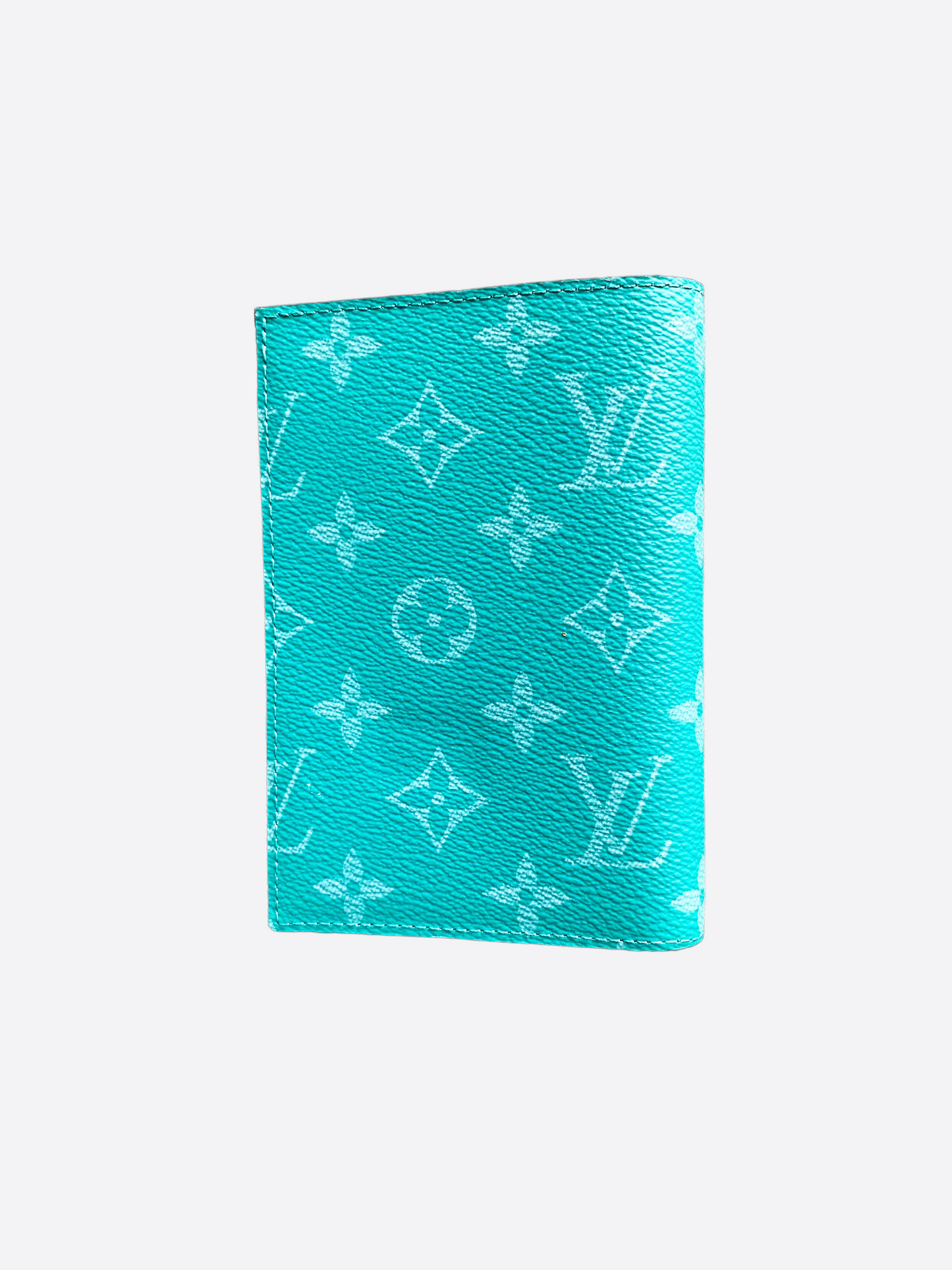 Louis Vuitton Turquoise Monogram Passport Cover – Savonches