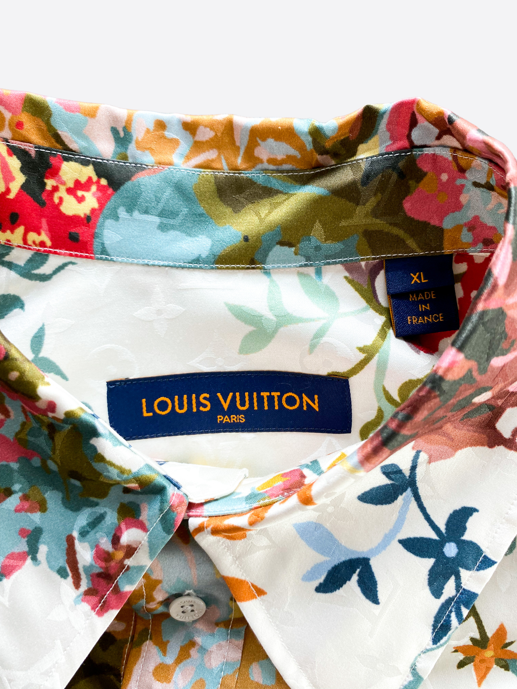 Louis Vuitton Embossed LV Tee Shirt blue france sz M  eBay