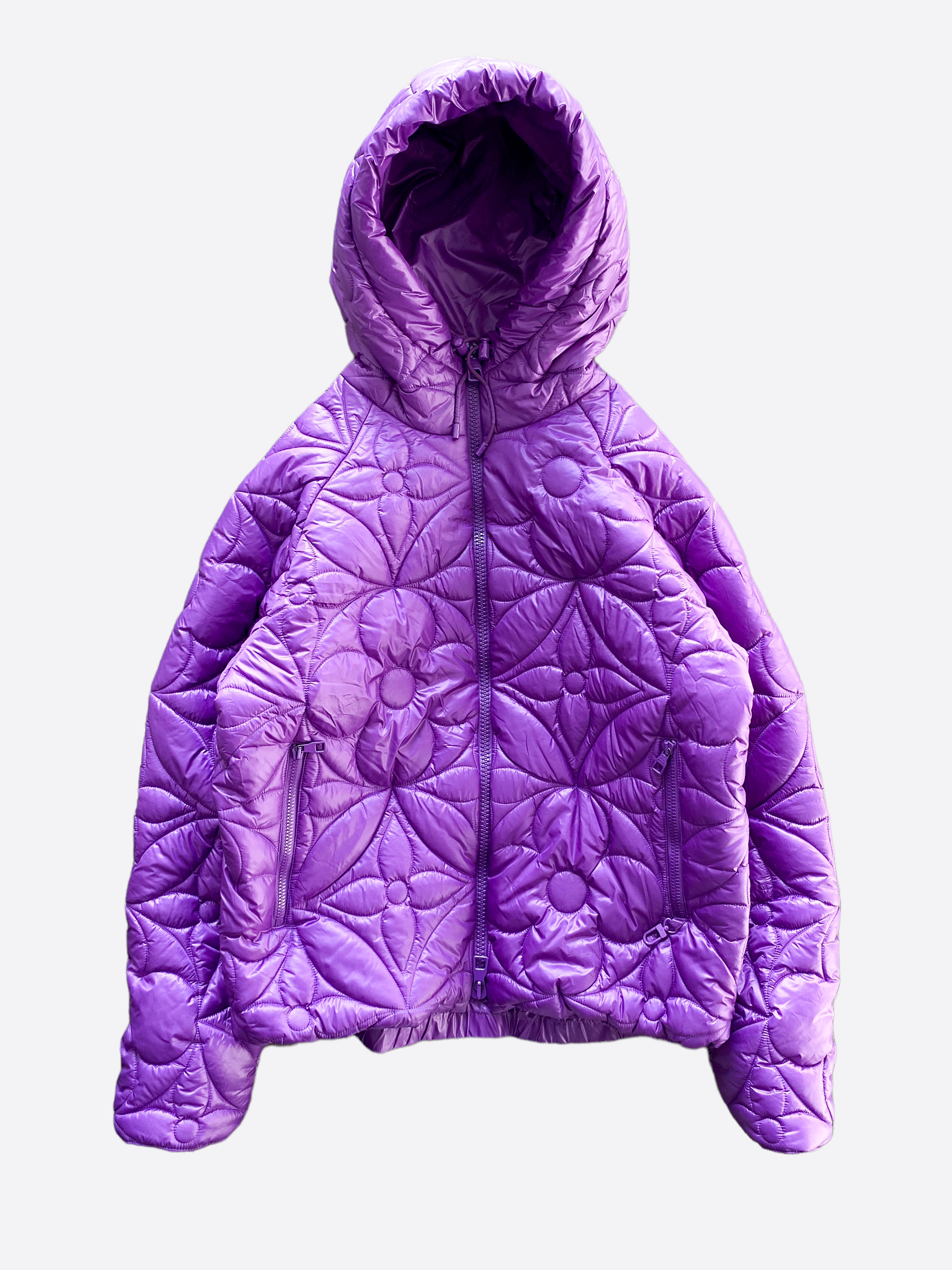 Louis Vuitton Purple Quilted Jacket