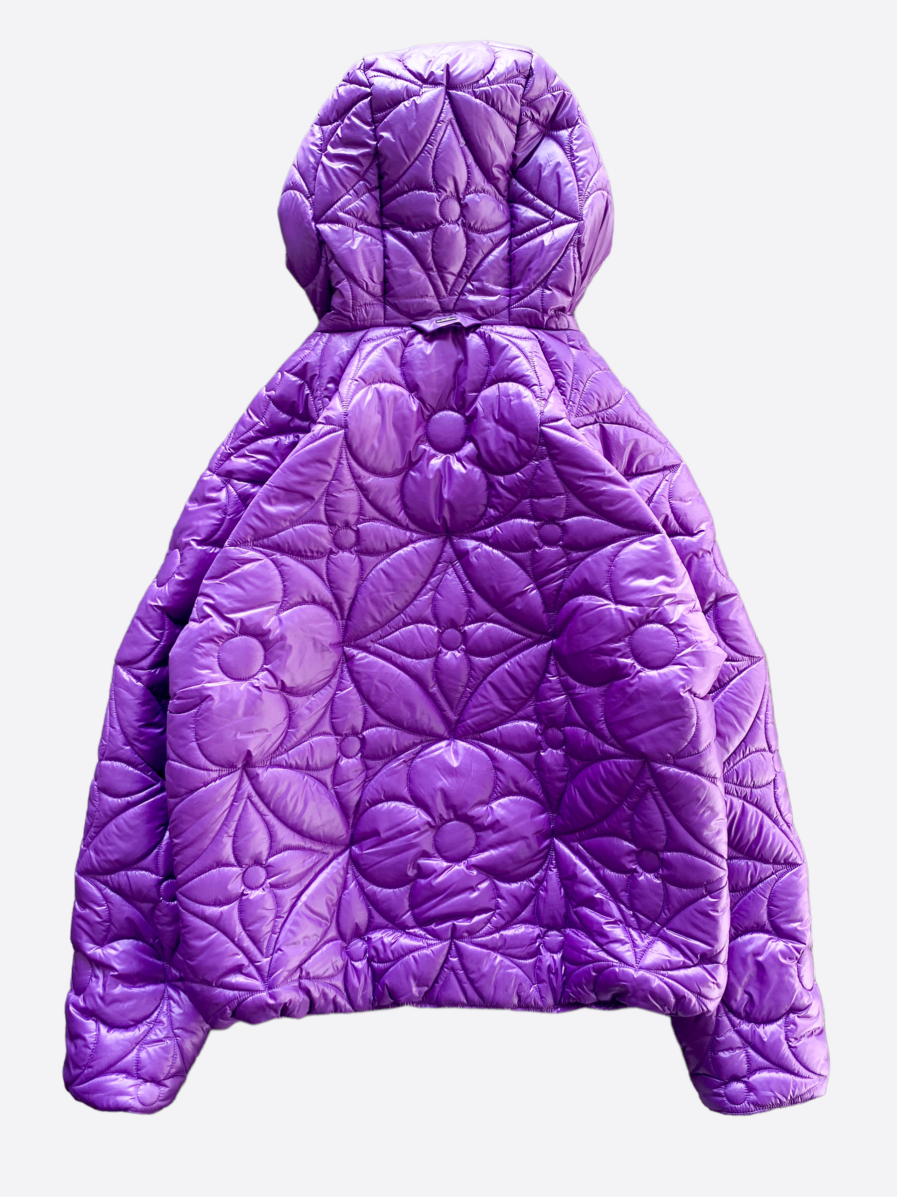 Louis Vuitton Workwear Monogram Embossed Suede Jacket, Purple, 56