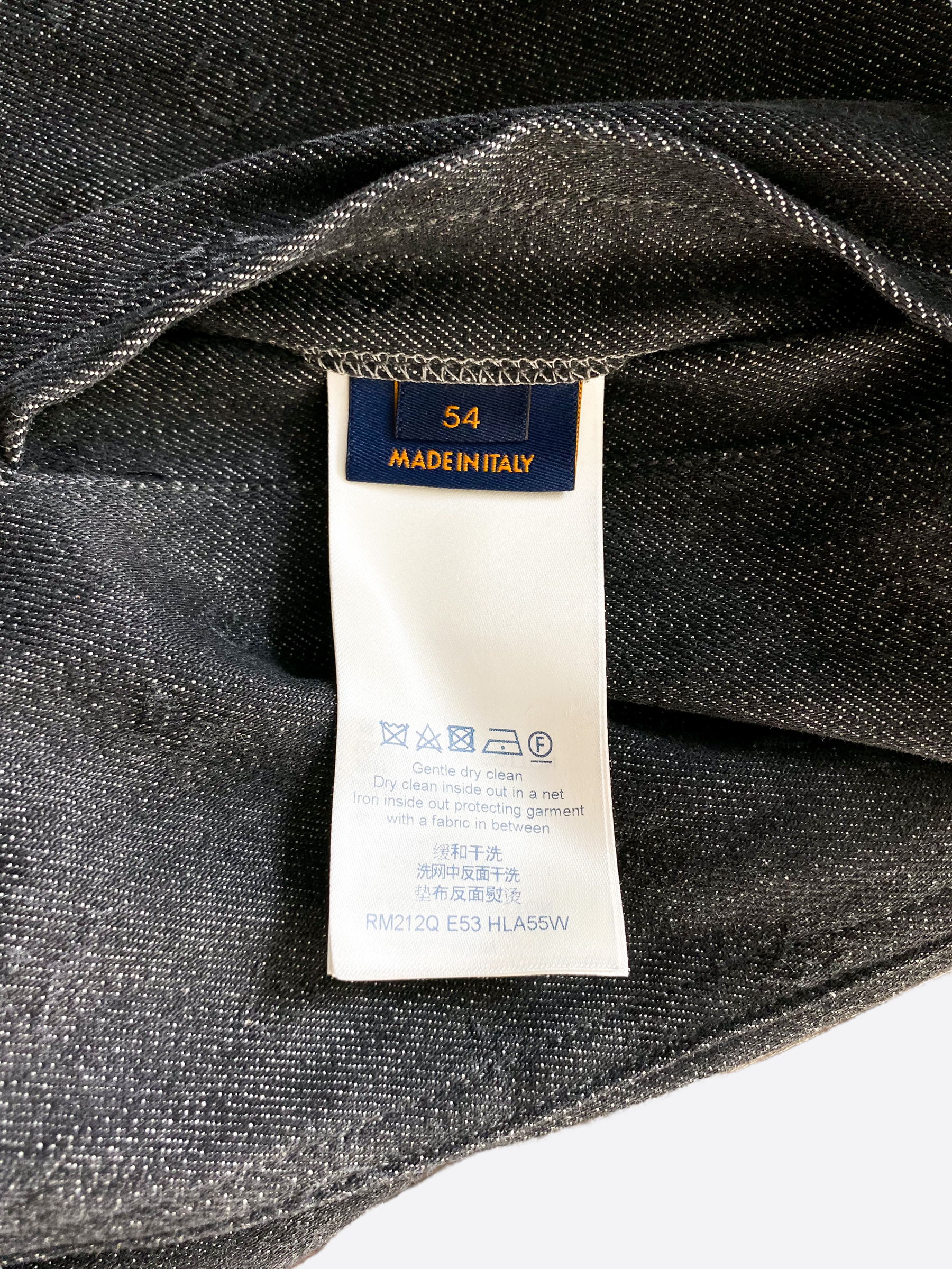Louis Vuitton® Dna Leaf Denim Jacket Blue Grey. Size 44 in 2023