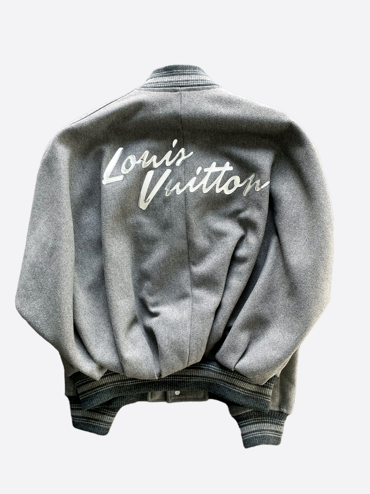 Louis Vuitton Black Leather Varsity Jacket – Savonches