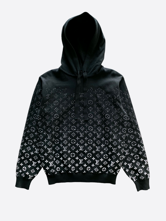 Louis Vuitton Black Monogram Gradient Hoodie