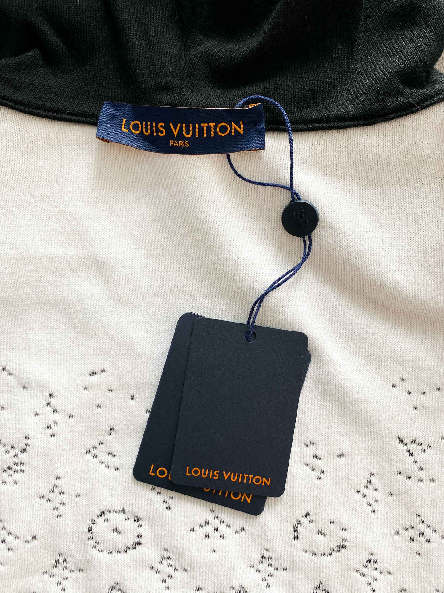 Louis Vuitton Black Sequin Embellished Applique Detail Knit Hoodie L Louis  Vuitton
