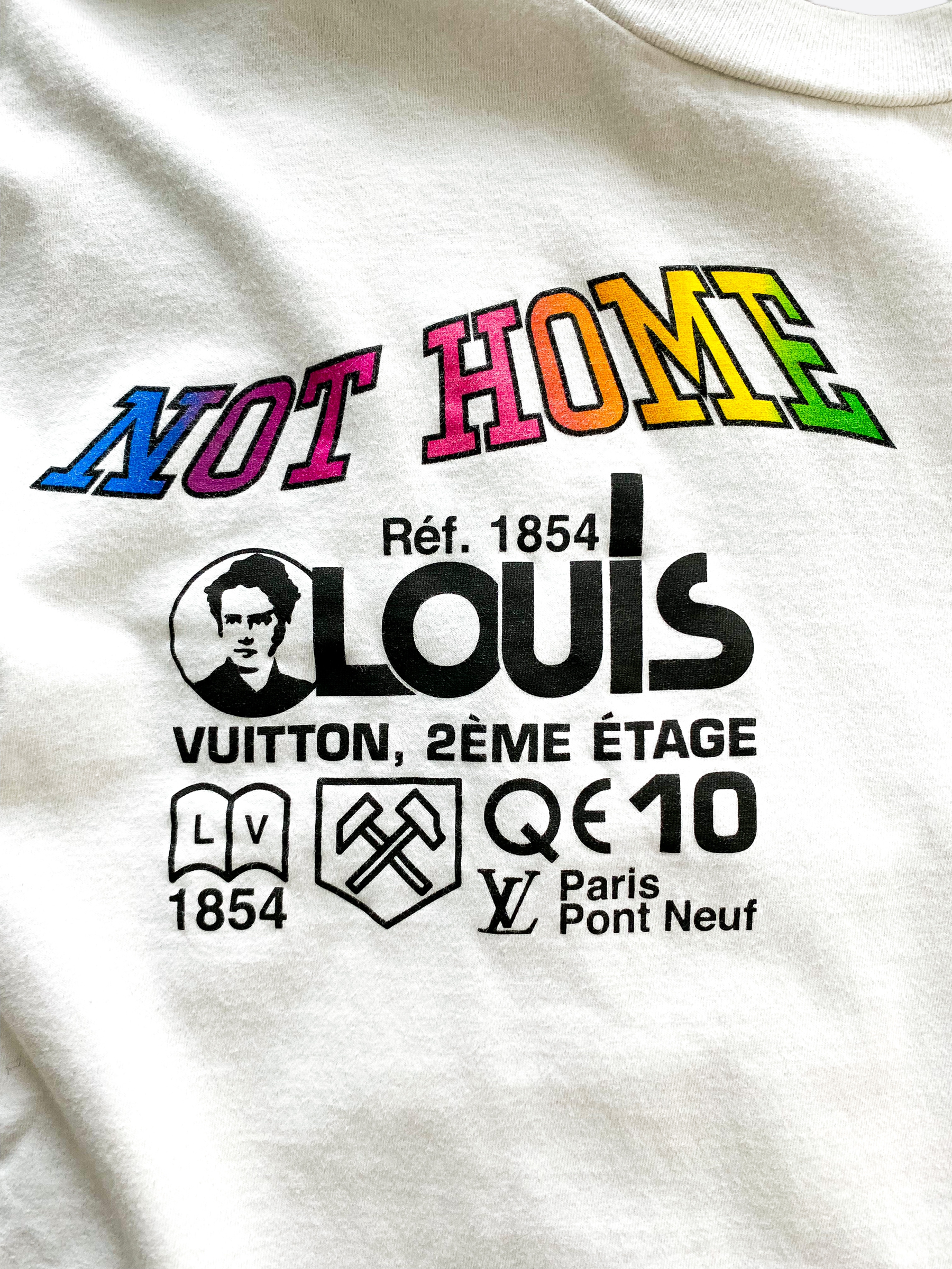 Louis Vuitton White Kansas Winds Printed Cotton T-Shirt L Louis