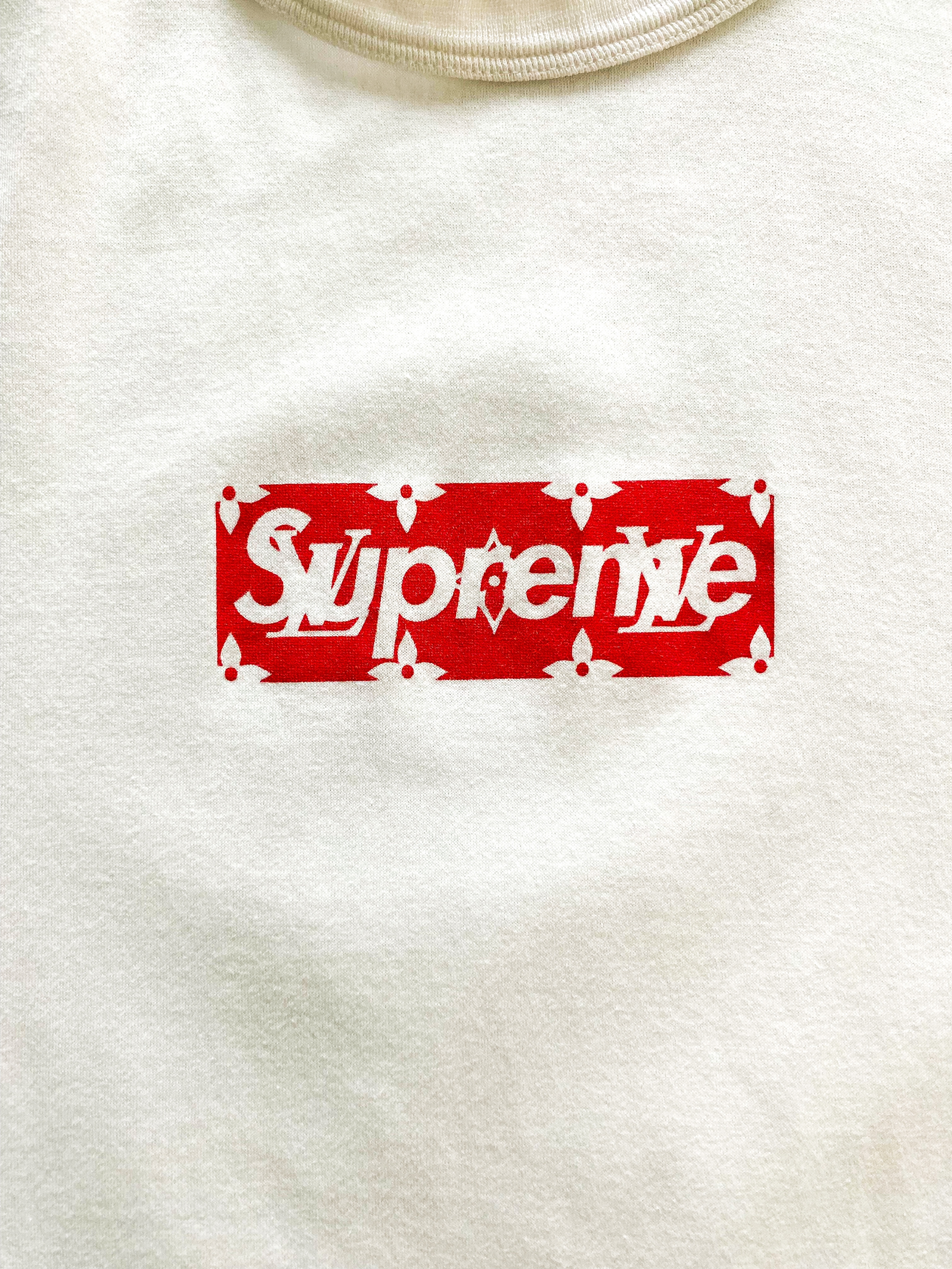 Louis Vuitton Supreme Red Monogram Box Logo Hoodie – Savonches