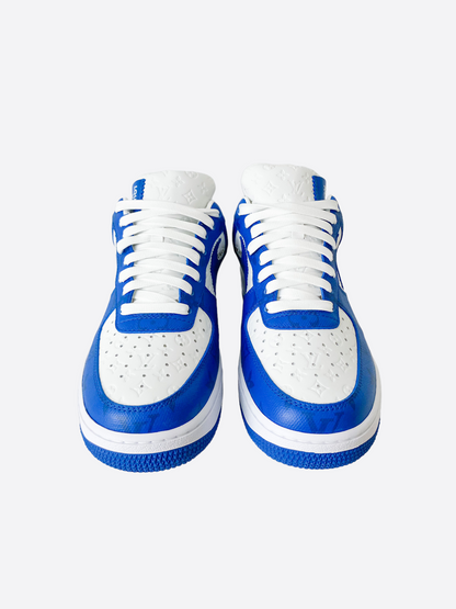 Louis Vuitton Blue Monogram Nike Air Force 1