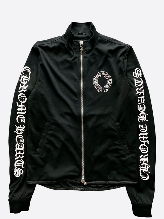 Chrome Hearts Black Horseshoe Logo Track Jacket