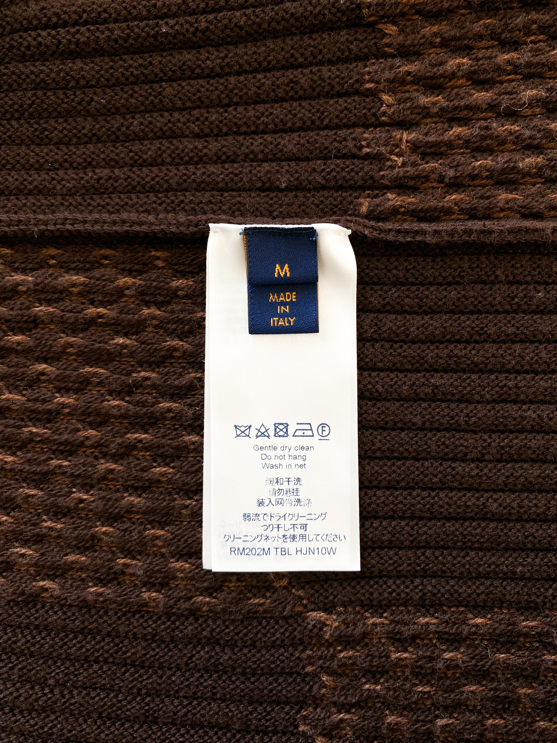 Louis Vuitton White Damier Zip Up Wool Cardigan – Savonches