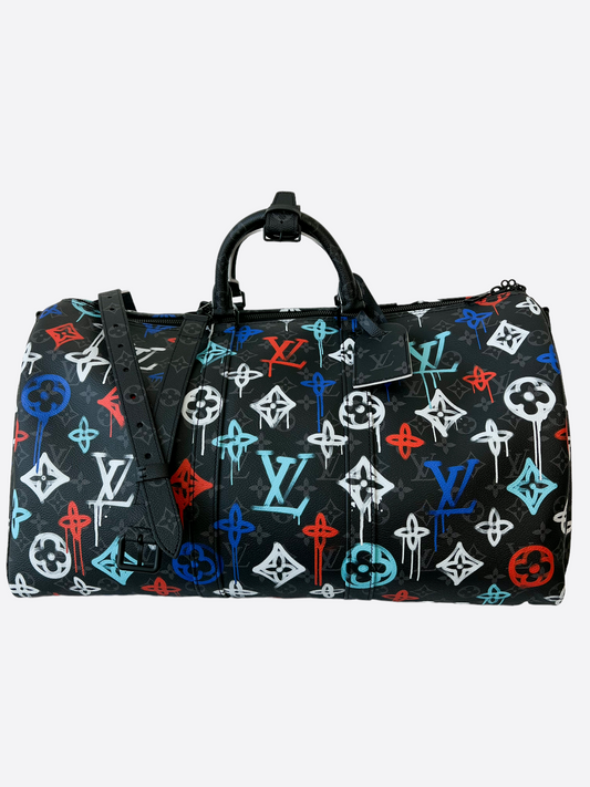 Louis Vuitton Graffiti Monogram Keepall 50