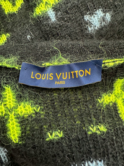 Louis Vuitton Multicolor Monogram Mohair Cardigan