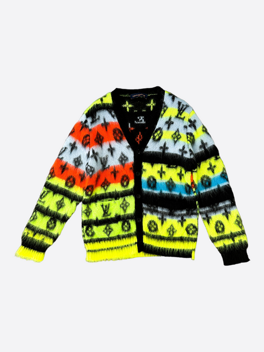 Louis Vuitton Multicolor Monogram Mohair Cardigan