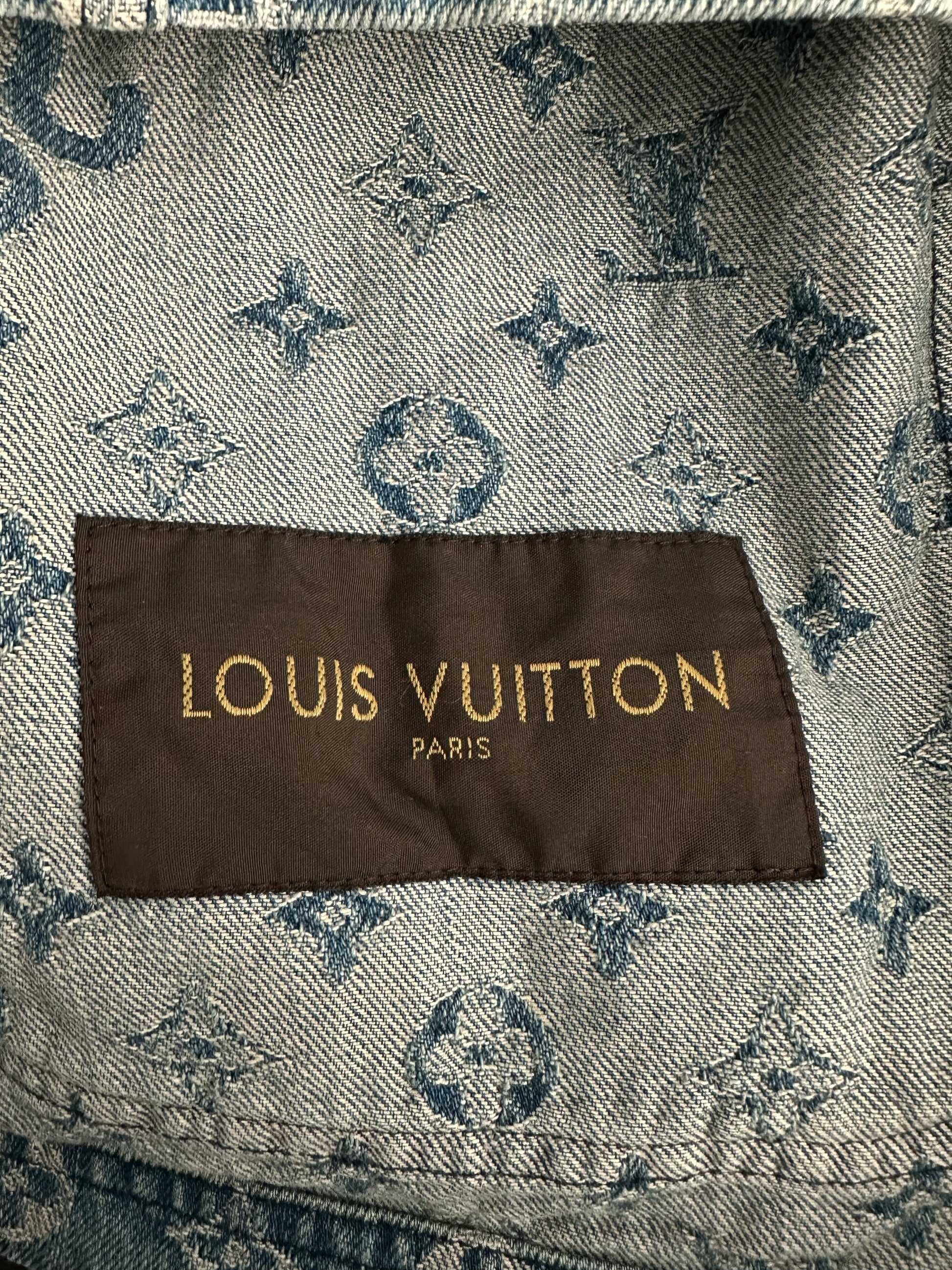 Louis Vuitton Supreme Mens Monogram Barn Chore Jean Jacket 58 US