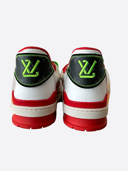 Louis Vuitton Red & White Soho Exclusive Trainers