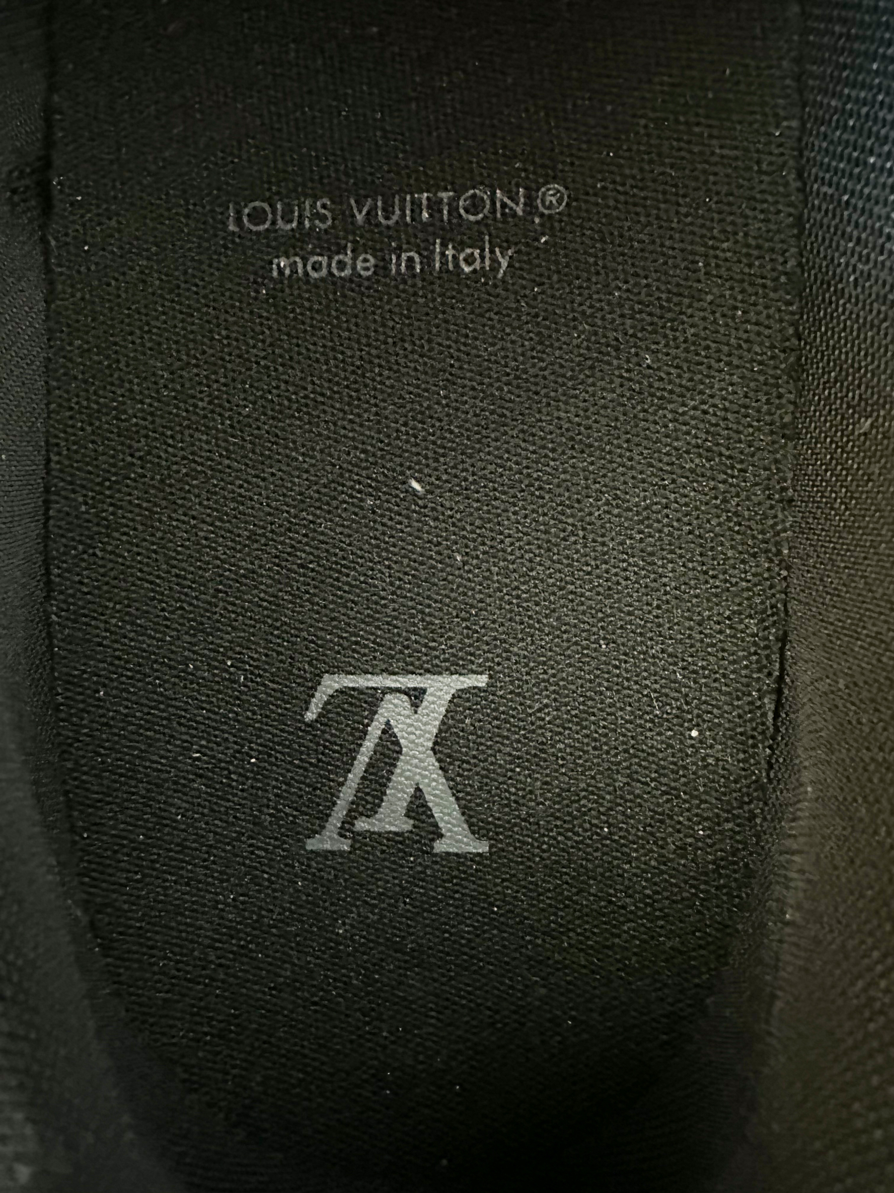 Louis Vuitton Black & Metallic Silver 'Millenium' Sneakers