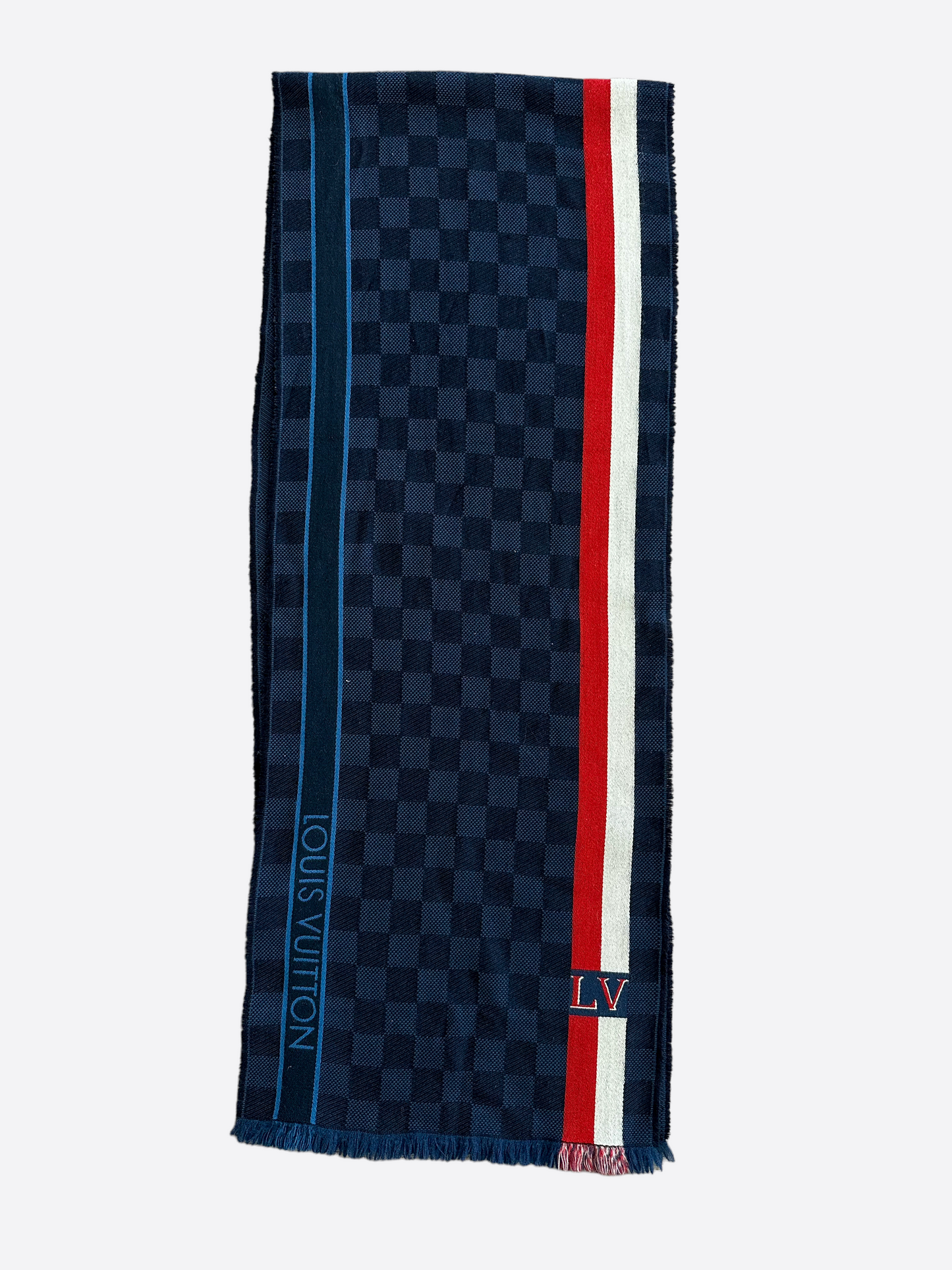 Louis Vuitton Navy & Red Monogram Tie – Savonches