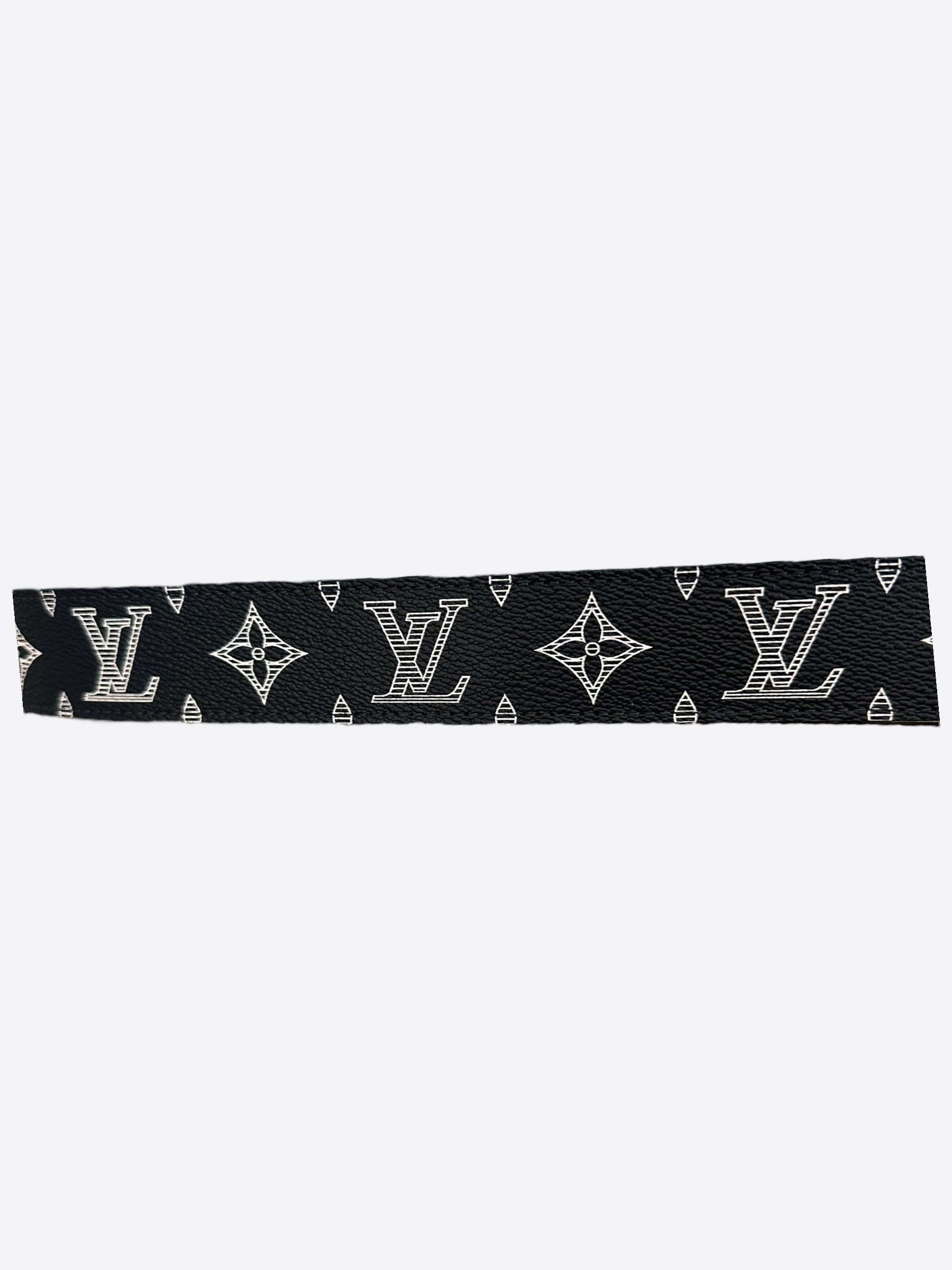 Louis Vuitton Belt Voyager Monogram Upside Down Ink Navy in Coated Canvas  with Brass - US