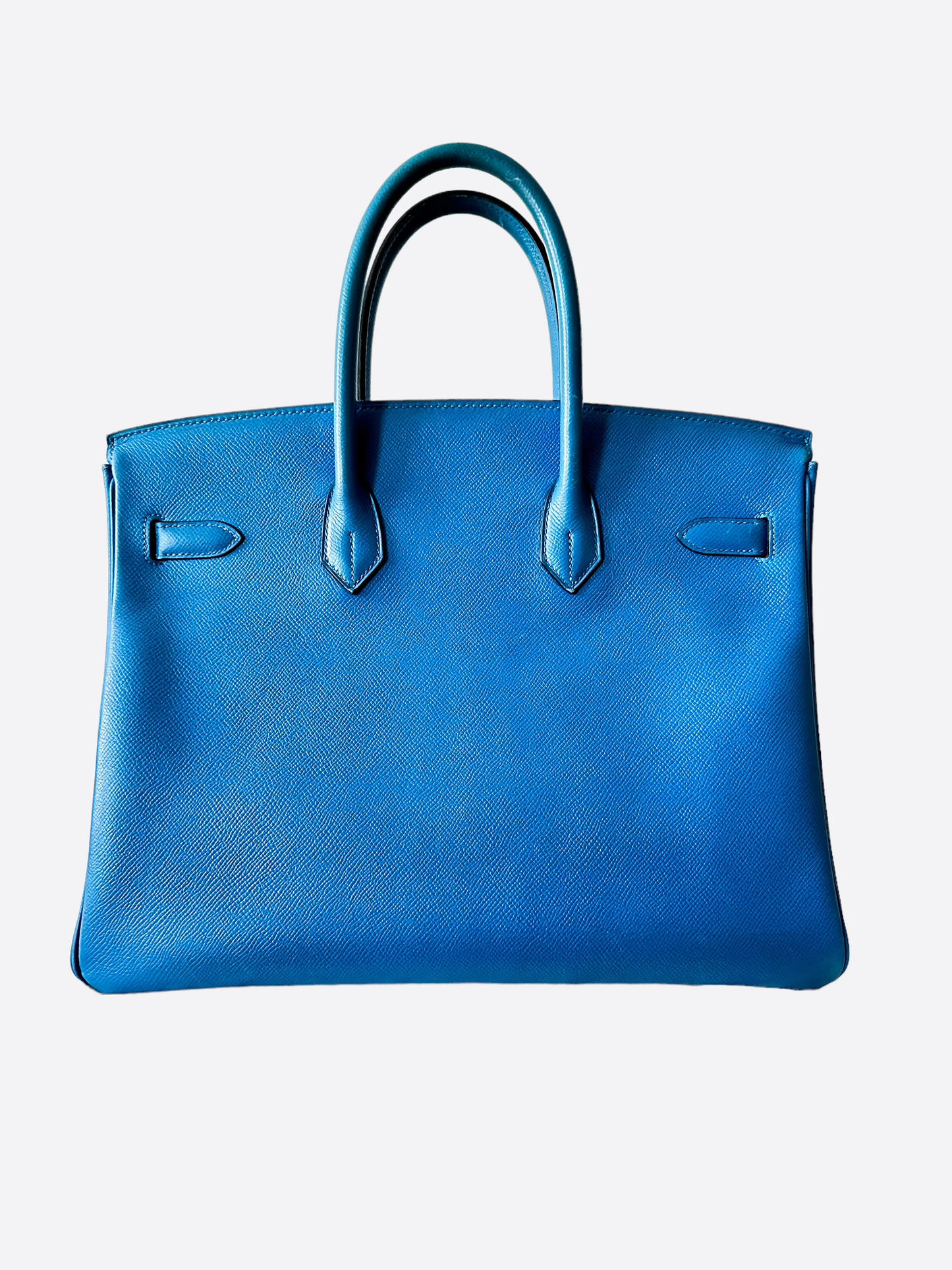 Hermes Bleu Courchevel Birkin 35