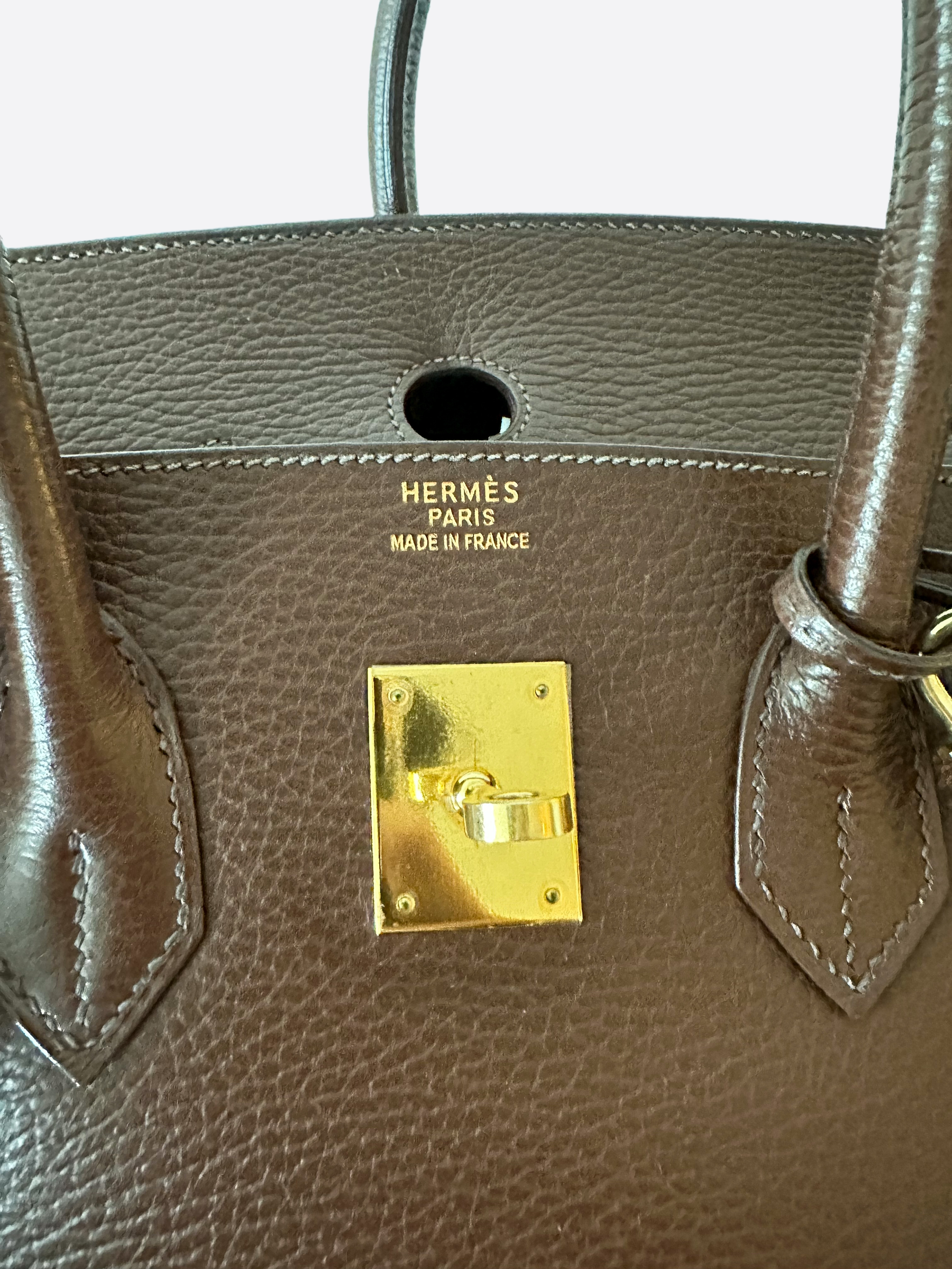 Vintage Hermes 35 Natural Ardennes Birkin With Gold Hardware! Fresh From  Spa