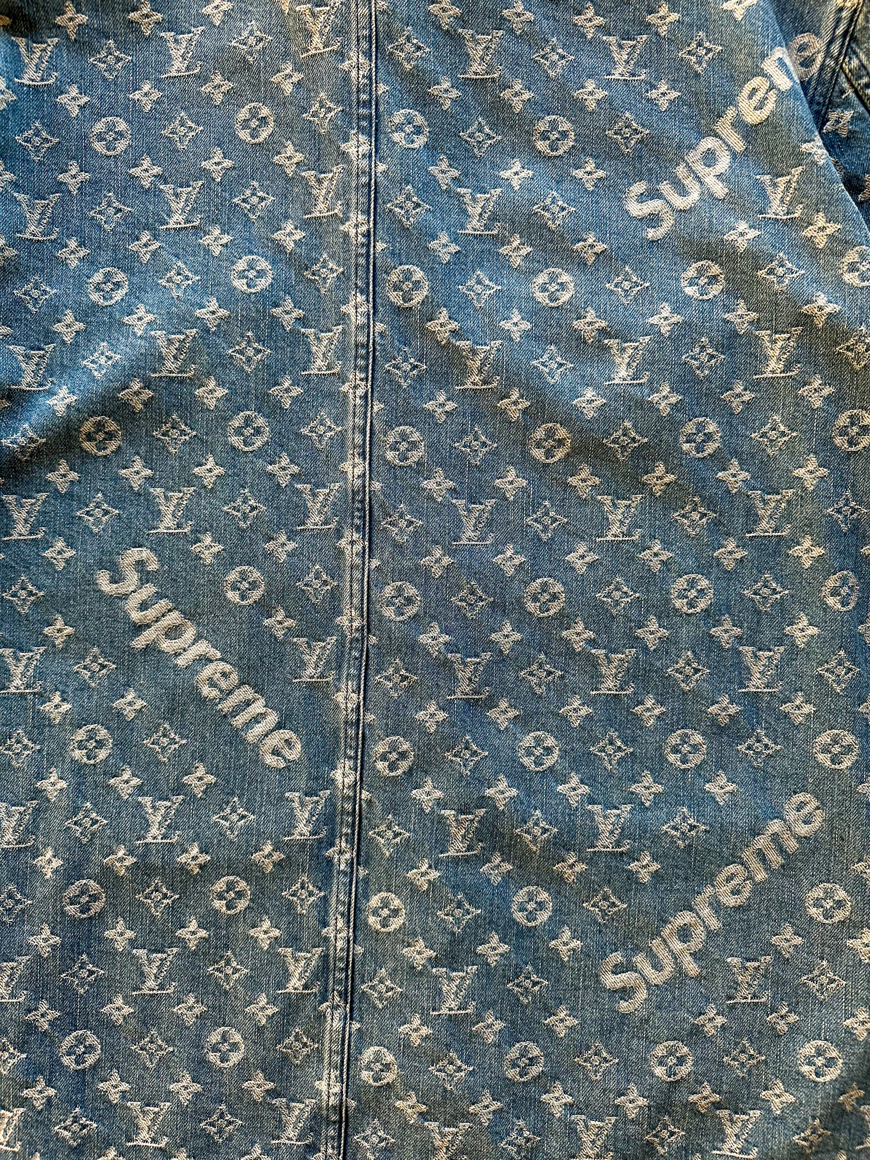 Supreme louis hotsell vuitton jacket blue