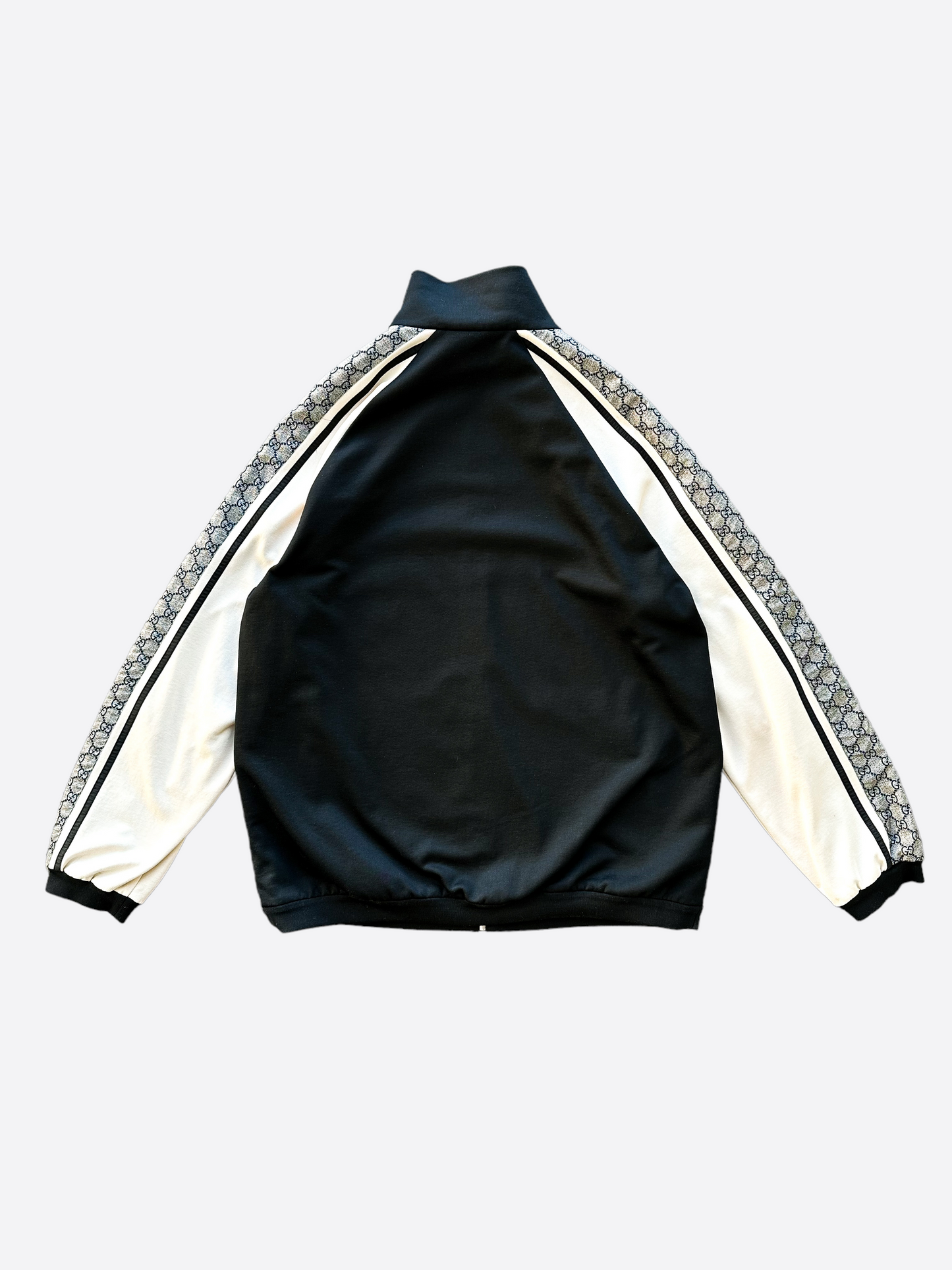 Gucci Black Monogram Striped Track Jacket