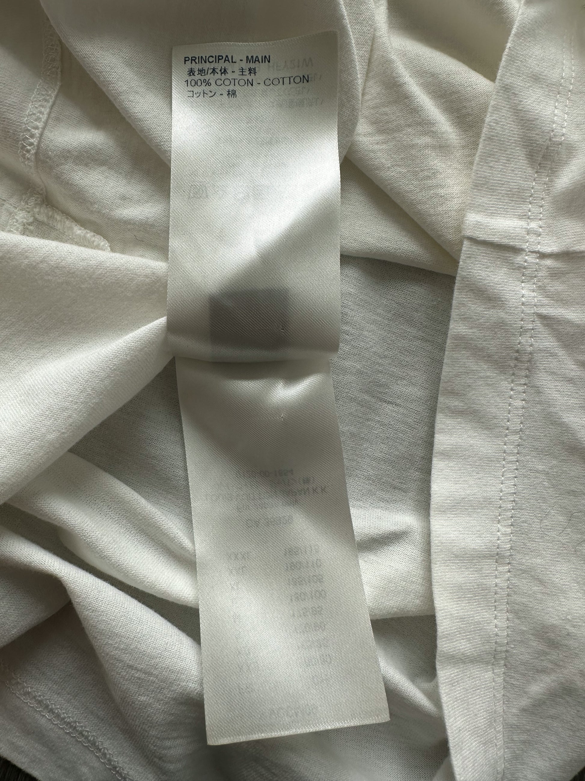 Louis Vuitton White Jersey Upside Down Logo Print T-Shirt L Louis
