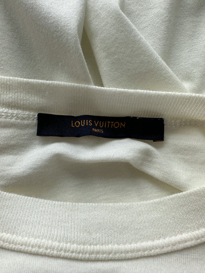 Louis Vuitton White Upside Down Logo Pocket T-Shirt