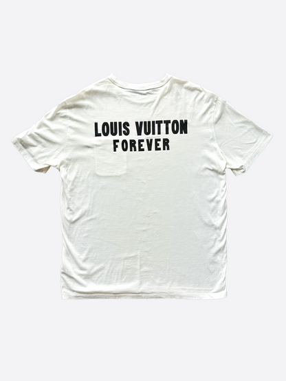 Louis Vuitton White Upside Down Logo Pocket T-Shirt