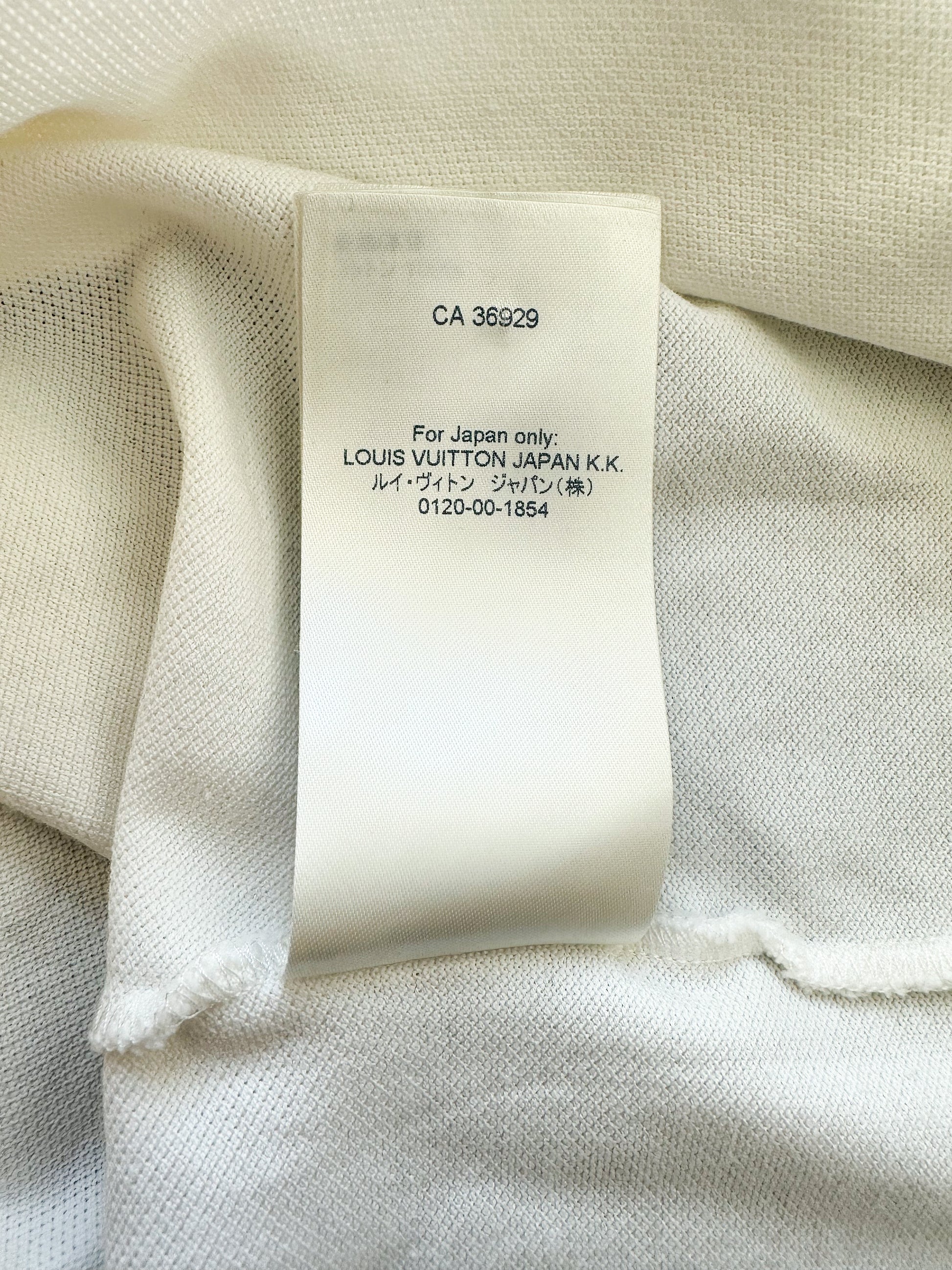 Louis Vuitton White Half Damier Pocket T-Shirt